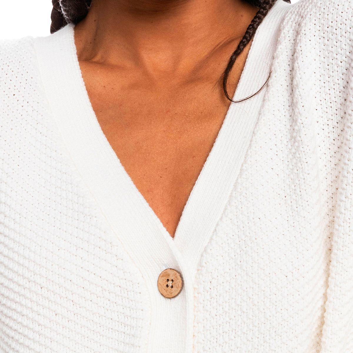 Cardigan Roxy Wonder Time Mujer Snow White-3