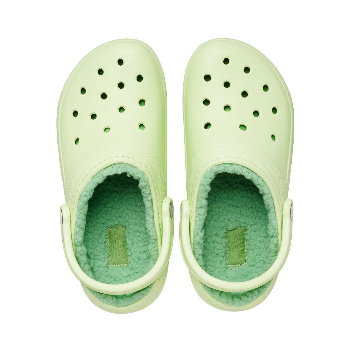 Zueco Crocs Classic Lined Unsiex Celery-5