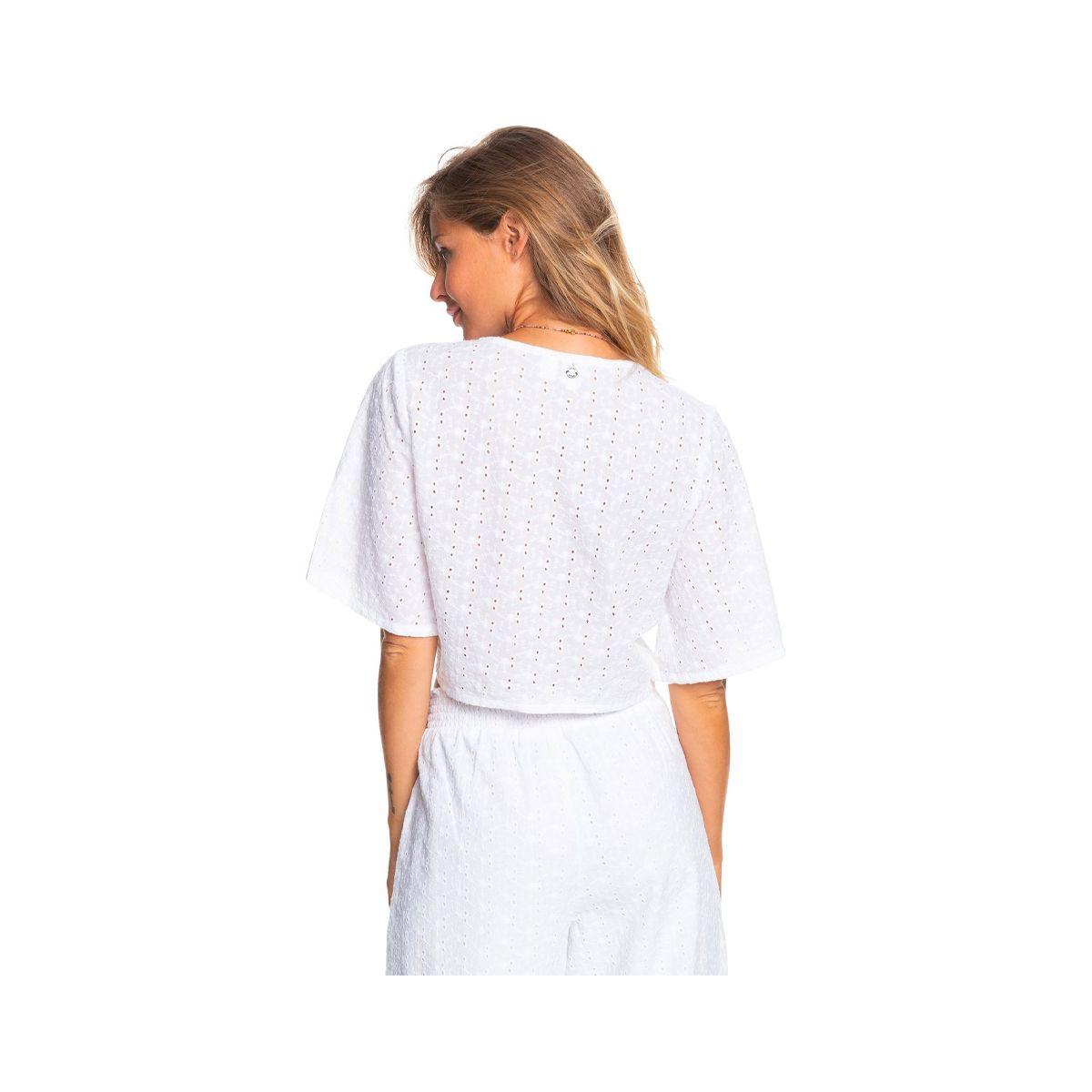 Blusa Roxy Long Escape Mujer White-1