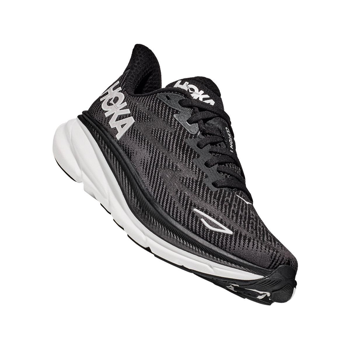 Zapatillas Hombre Running Hoka Clifton 9 Black/White-2