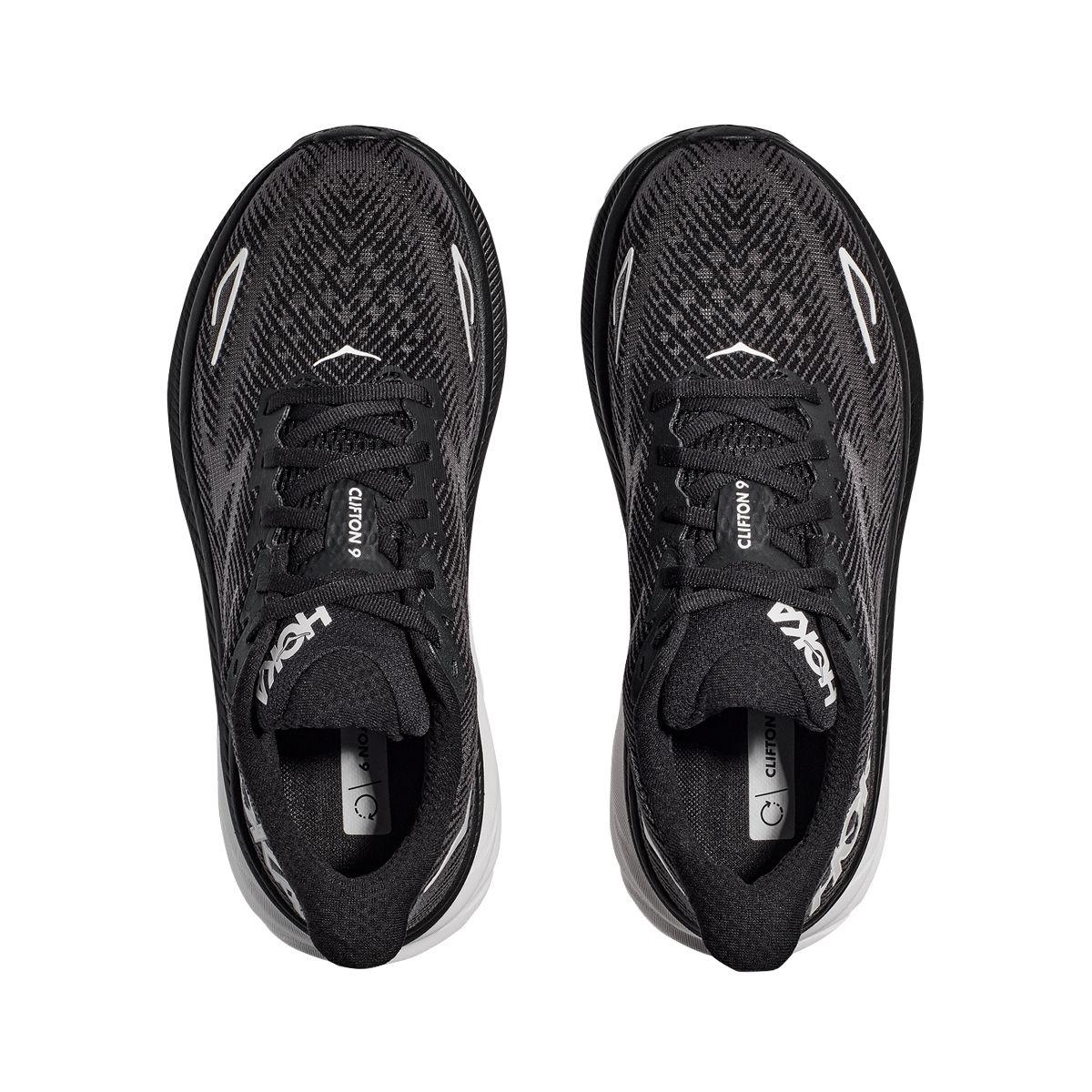 Zapatillas Hombre Running Hoka Clifton 9 Black/White-4