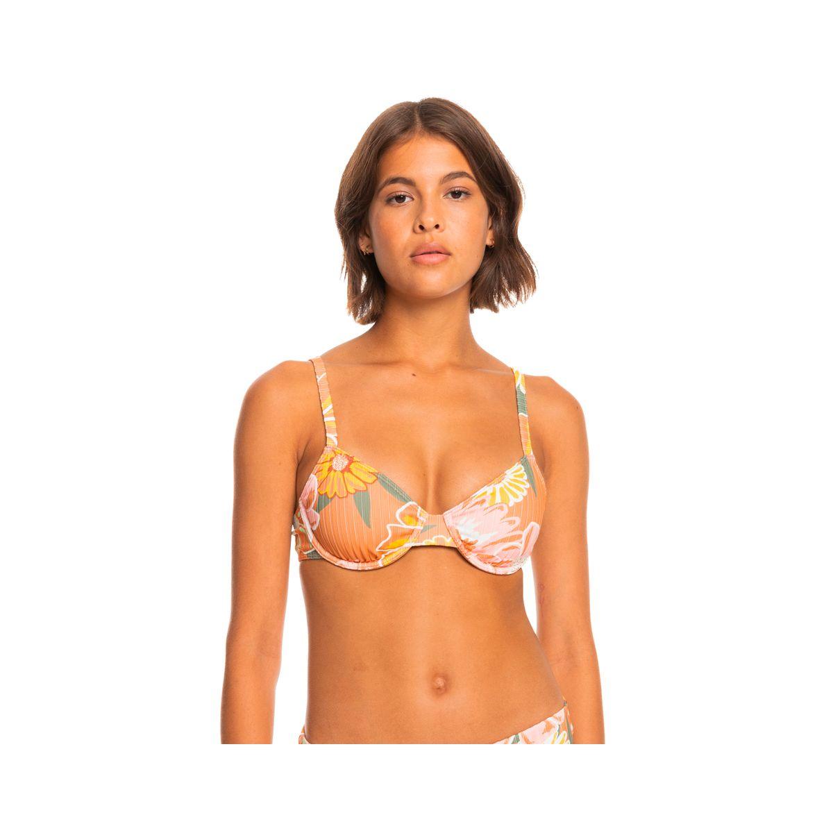 Top Bikini Roxy Love Rib Mujer Naranjo-0