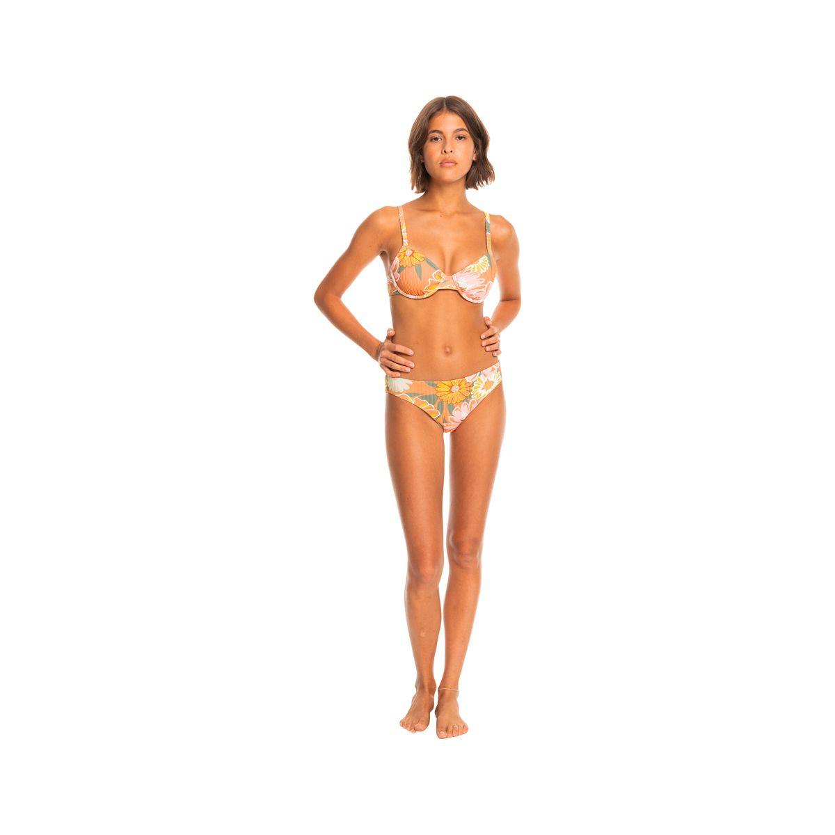 Top Bikini Roxy Love Rib Mujer Naranjo-3