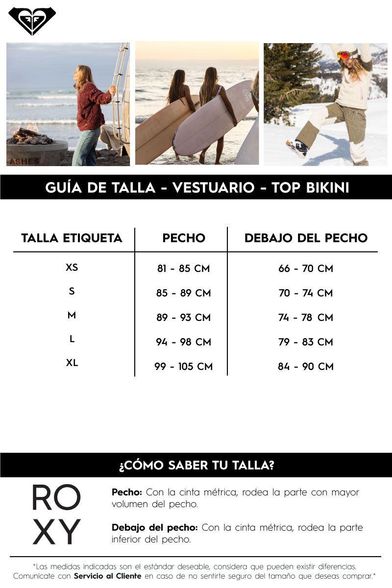 Top Bikini Roxy Love Rib Mujer Naranjo-4
