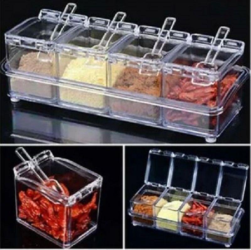Especieros Frascos Condimentos Cocina Organizador Acrilico-2