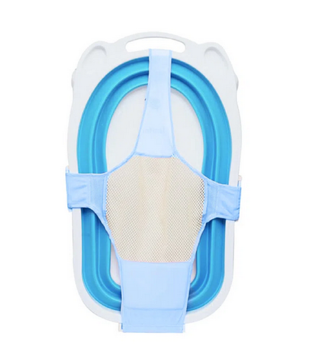 Malla Hamaca Para Bañera Tina De Bebe 4 puntas celeste-0