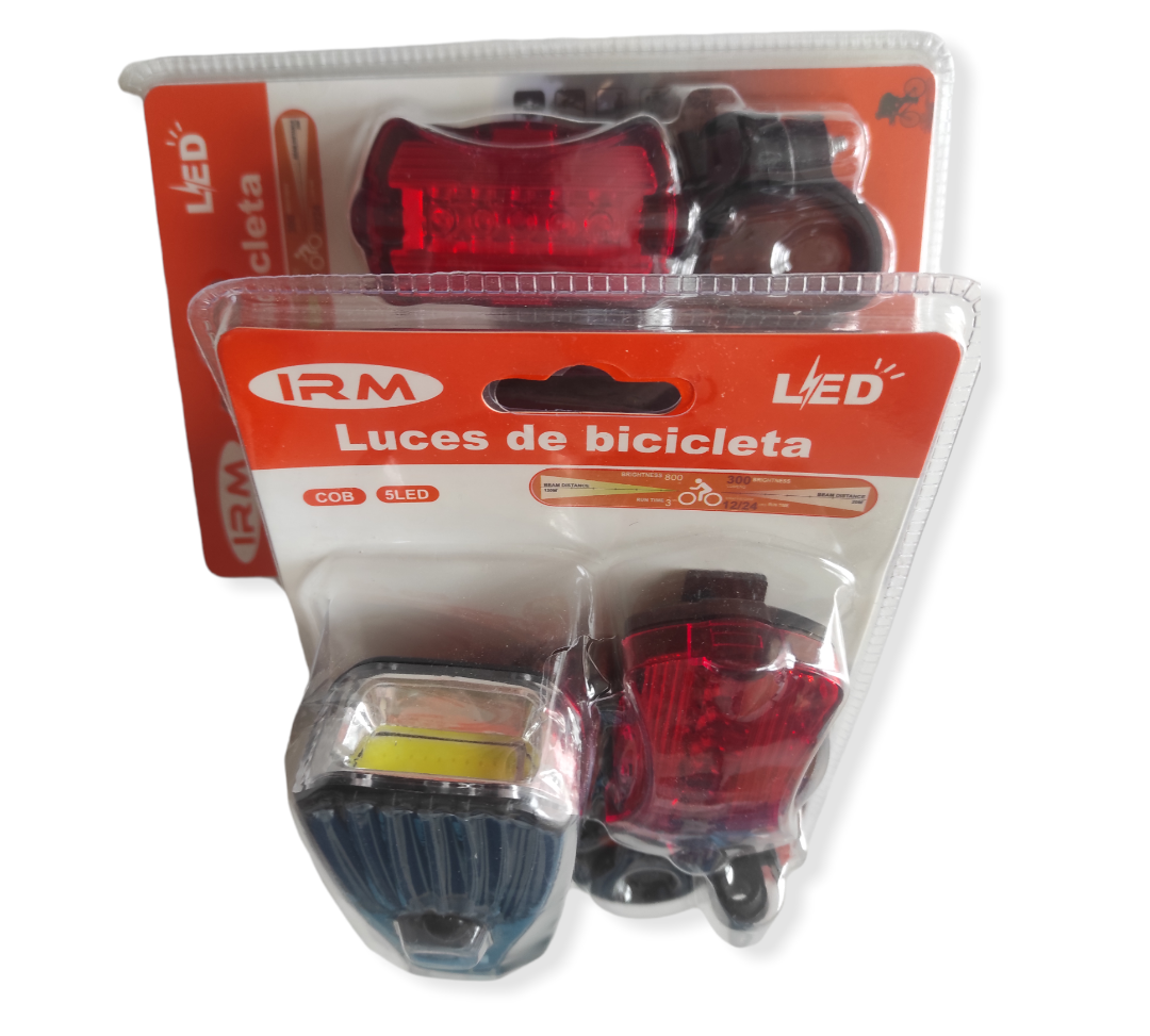 Set Luz Delantera Y Trasera Bicicleta-2