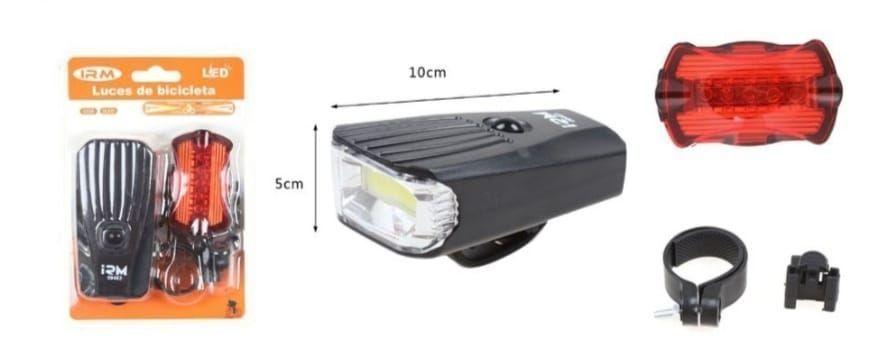 Set Luz Delantera Y Trasera Bicicleta-4