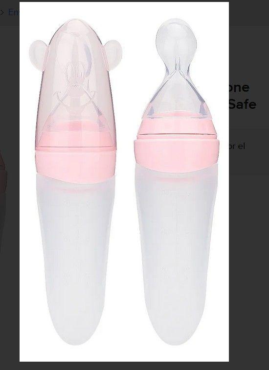 Cuchara dosificadora bebés mamadera alimentos Color Niña-2