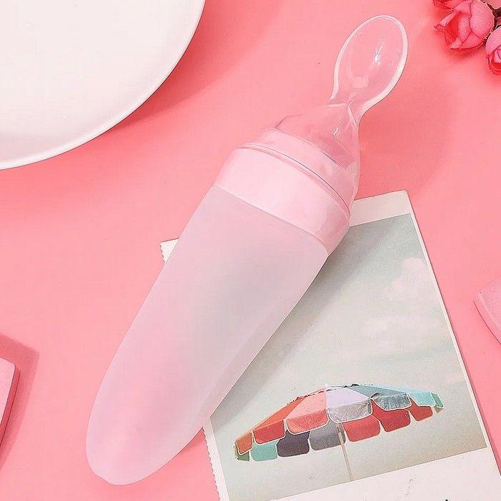 Cuchara dosificadora bebés mamadera alimentos Color Niña-3