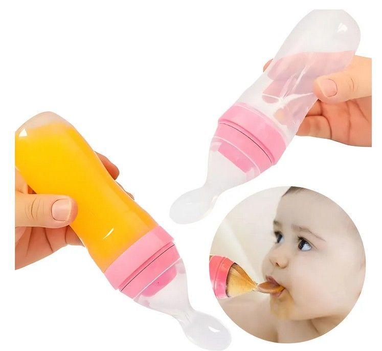 Cuchara dosificadora bebés mamadera alimentos Color Niña-4