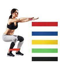 Set 5 Bandas Elásticas Resistencia Entrenamiento Ejercicio-2