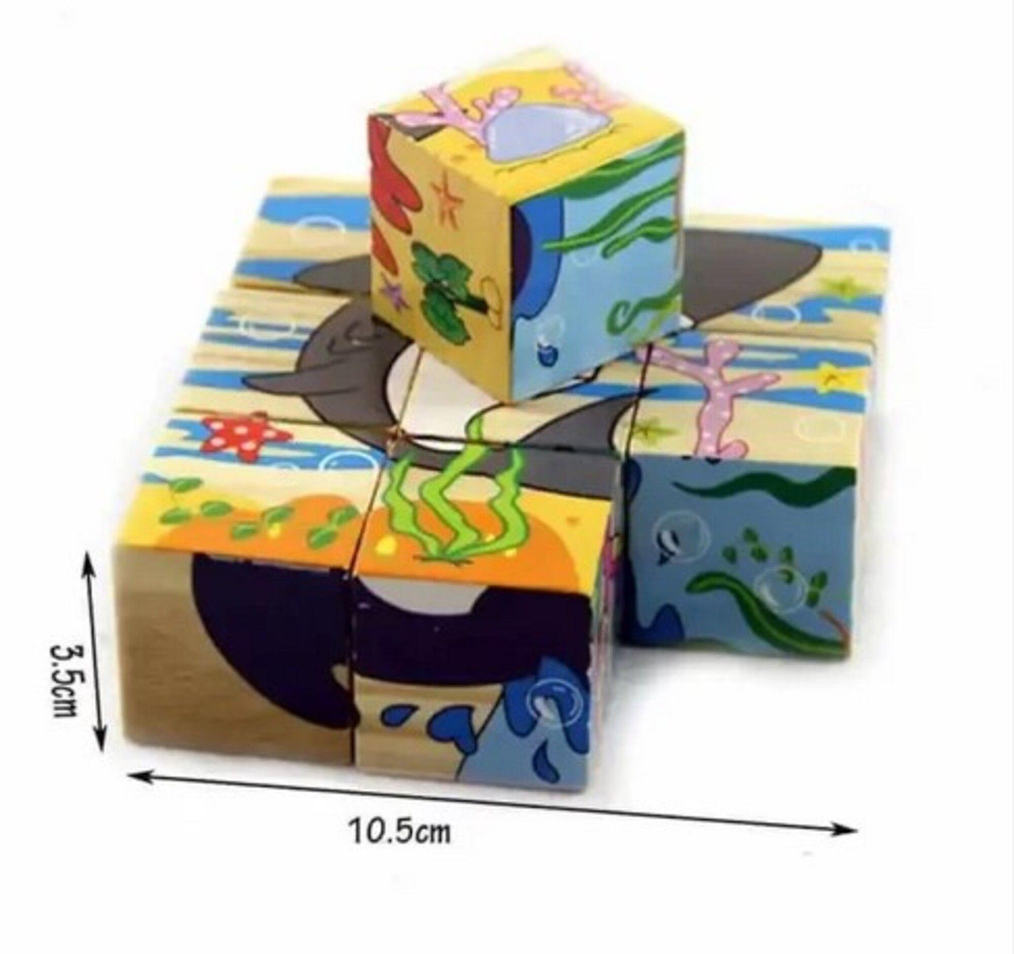 Cubos Didacticos Rompecabezas Puzzles De Madera 6 En 1-2