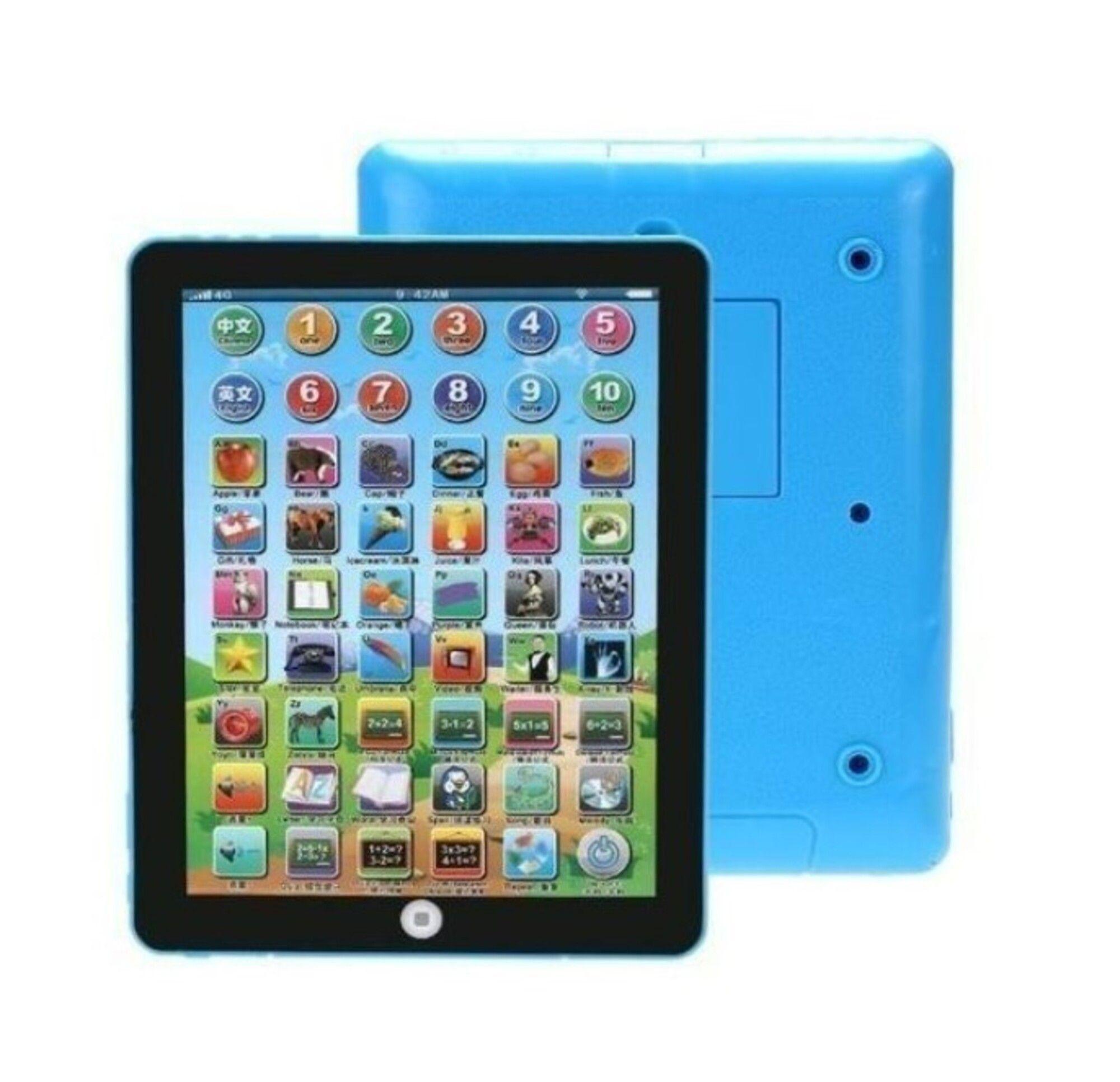 Tablet Didáctica Niños Español Ingles sonidos Celeste-0