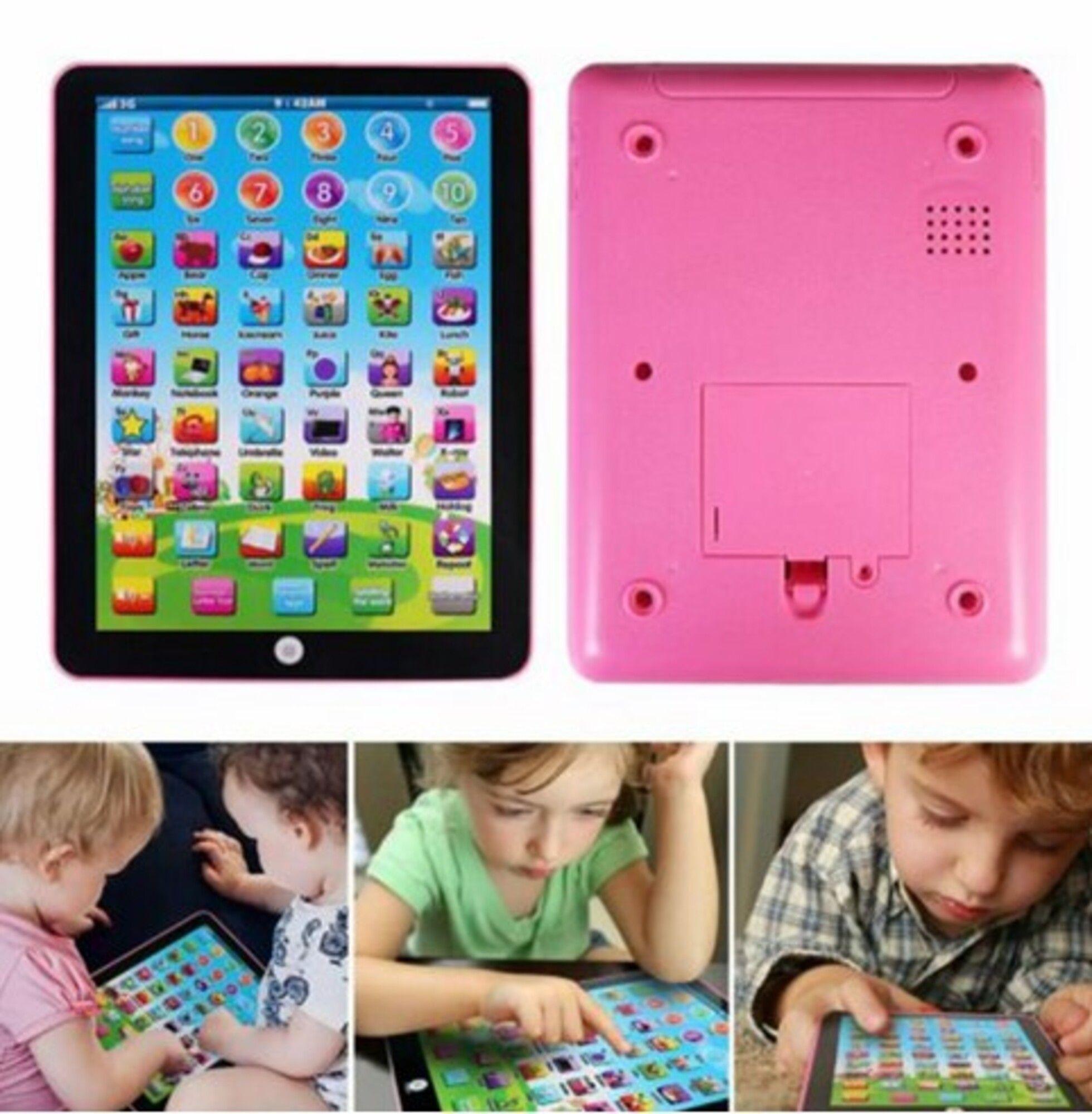Tablet Didáctica Niños Español Ingles sonidos Rosada-1
