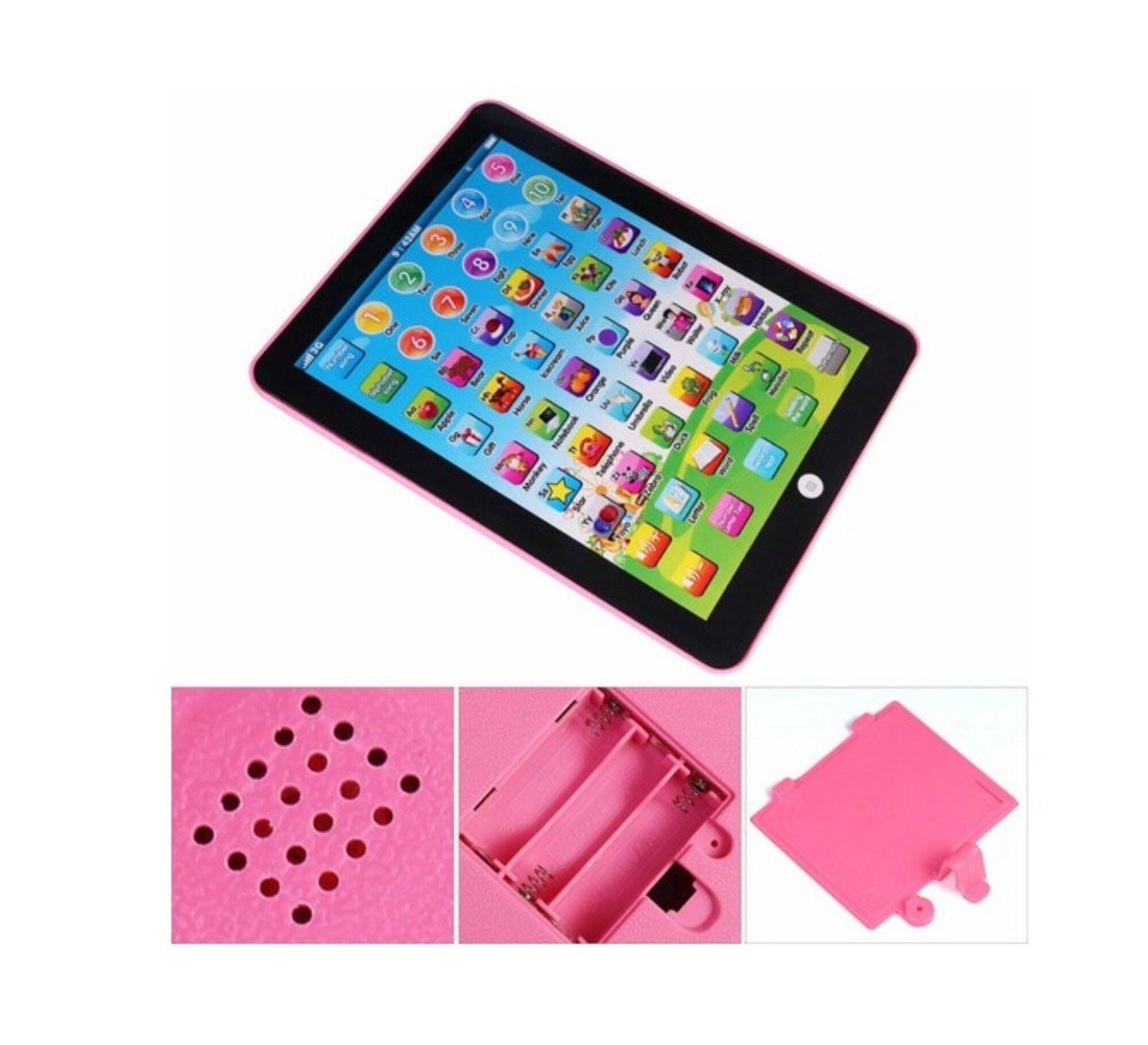 Tablet Didáctica Niños Español Ingles sonidos Rosada-4