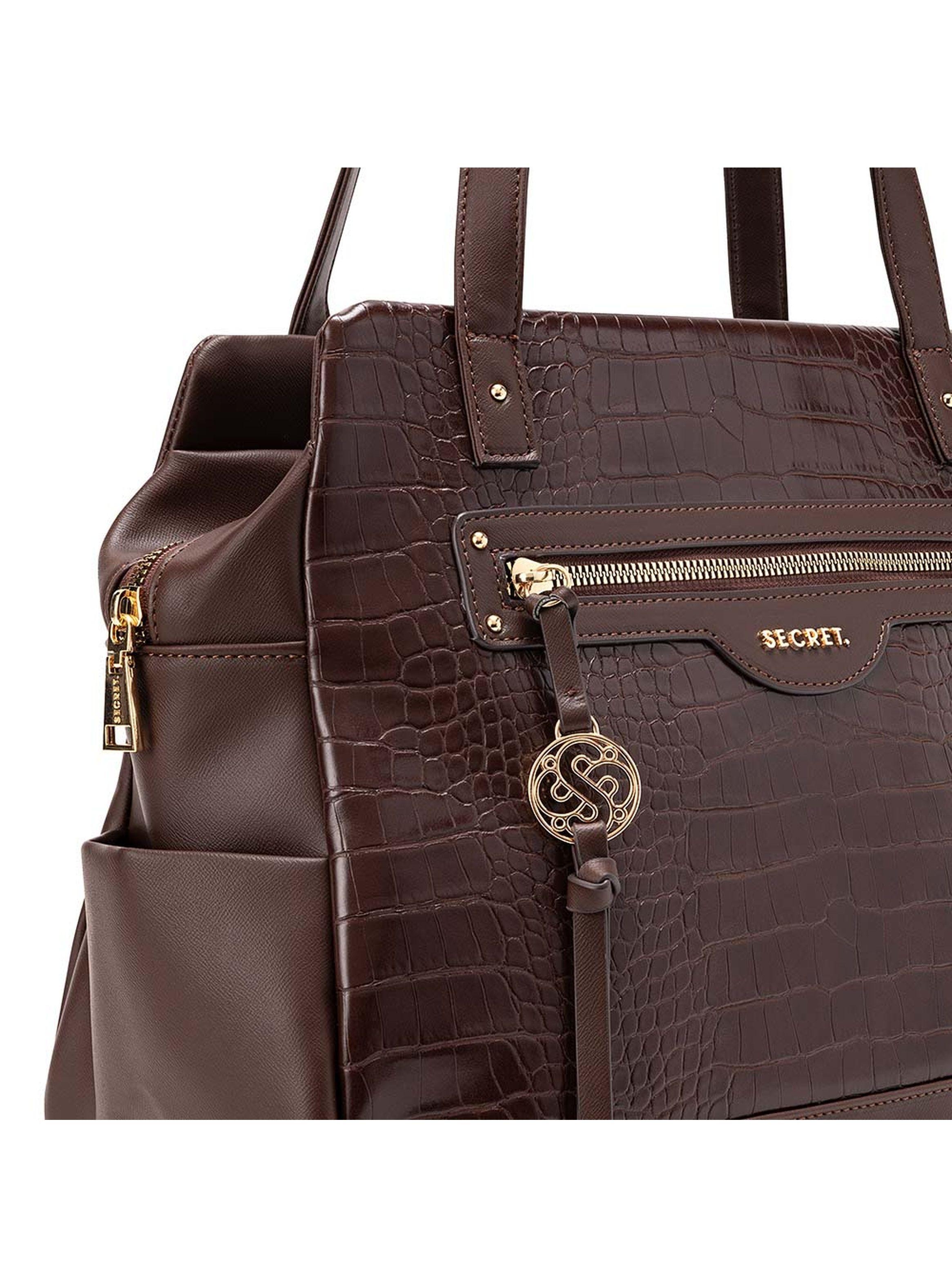 Cartera de hombro Secret Polonia FW24 Café L-5