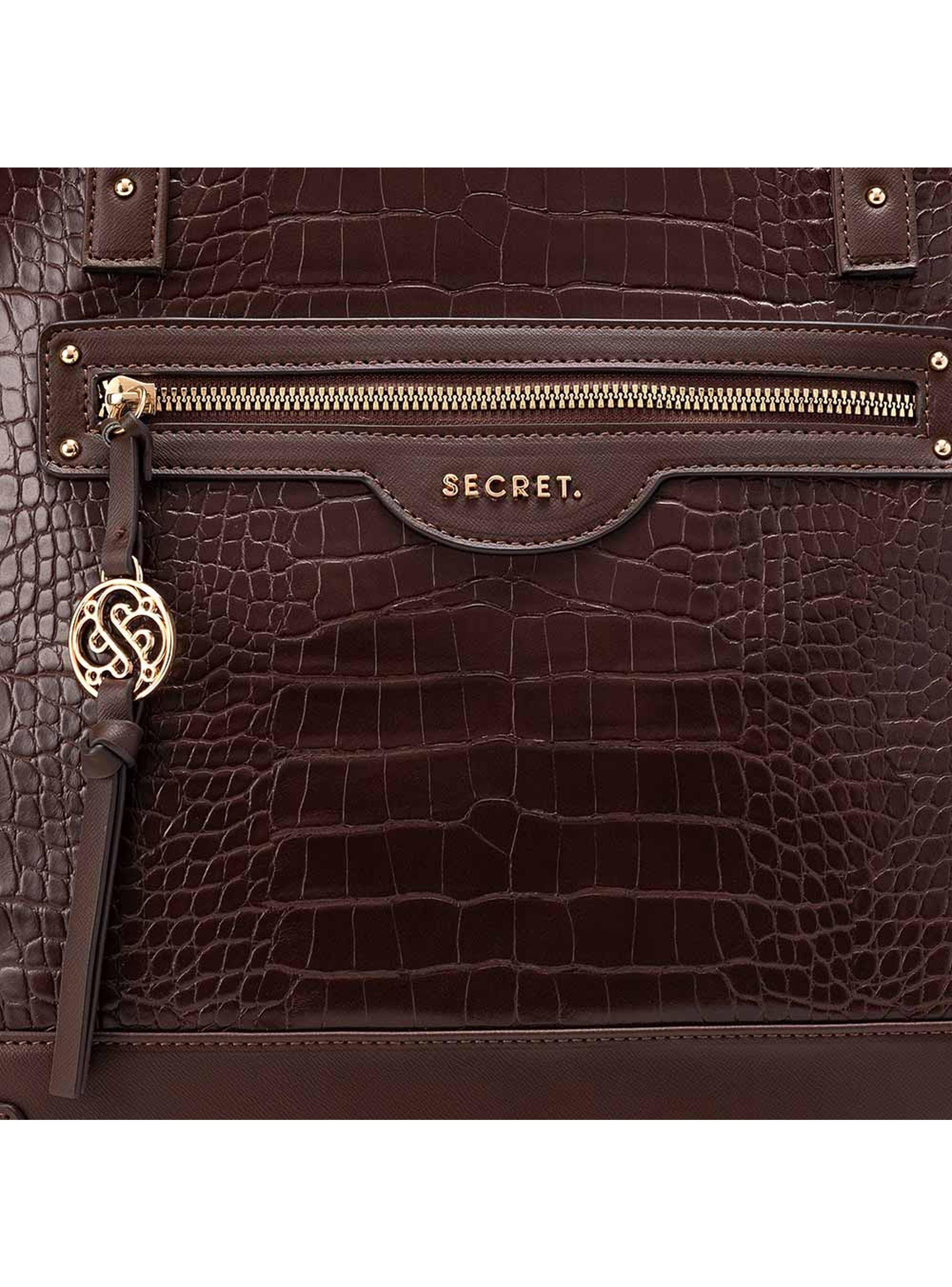 Cartera de hombro Secret Polonia FW24 Café L-6
