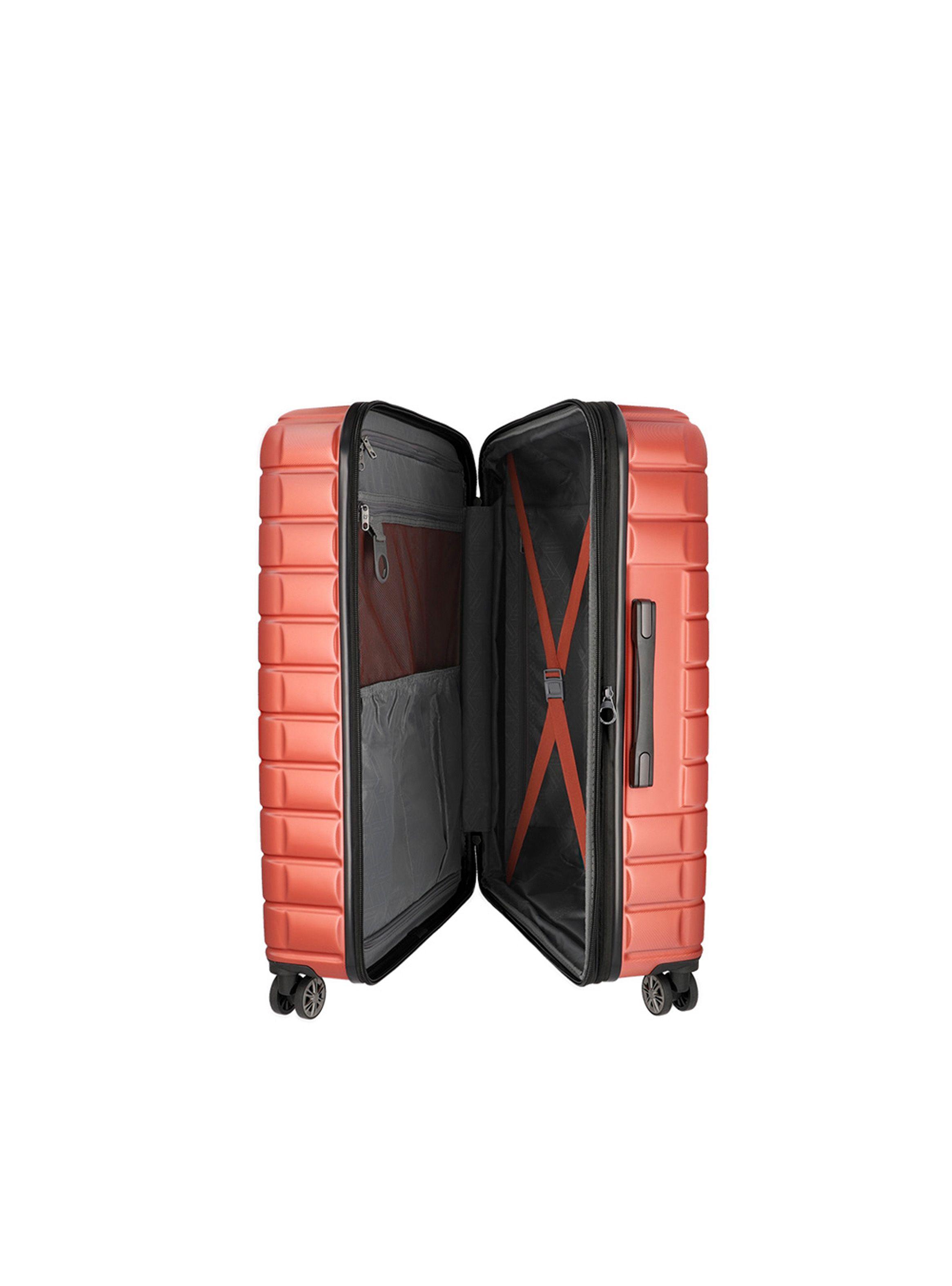 Maleta Mediana Saxoline Spinwave Naranjo-3