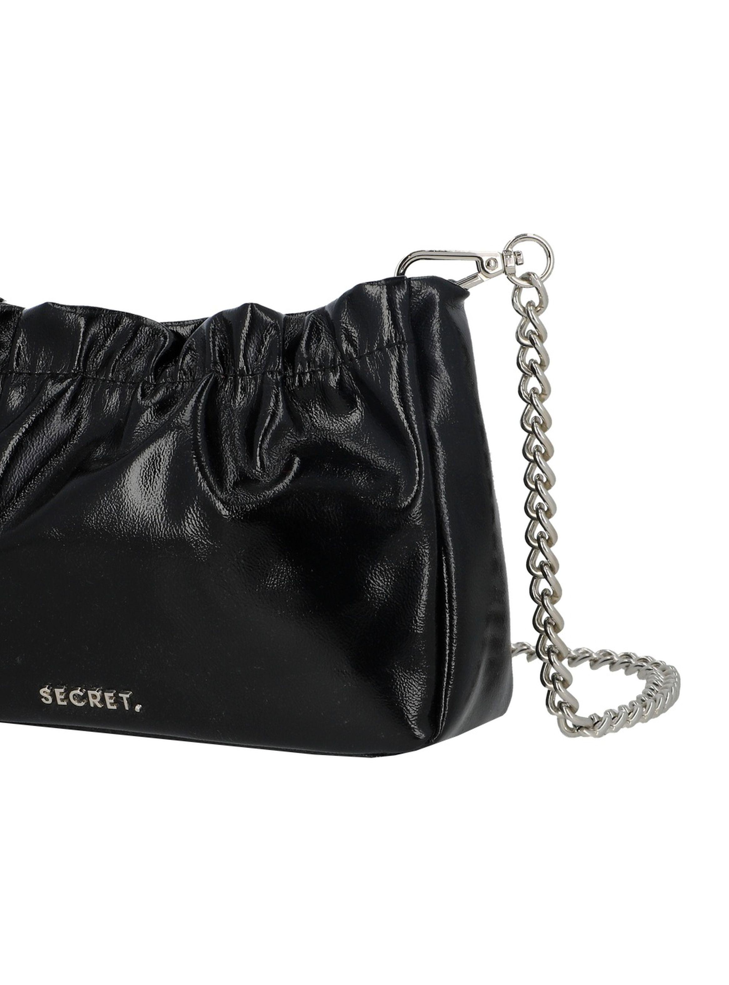 Cartera de Fiesta Secret Fete SC6 S Negro Brillante-4