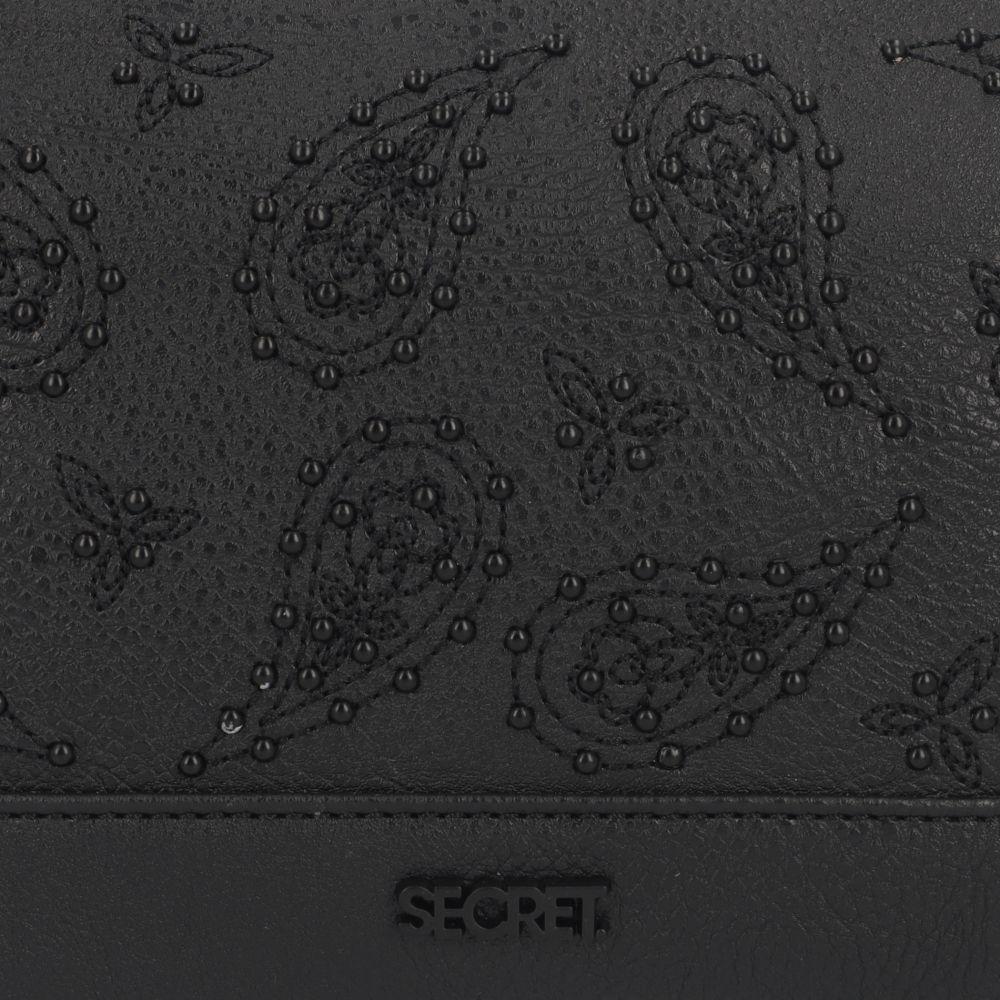 Cartera Oxford Casual Negro Secret XS-7