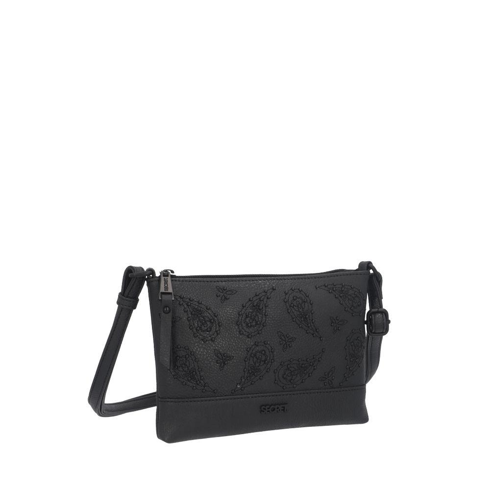 Cartera Oxford Casual Negro Secret XS-1
