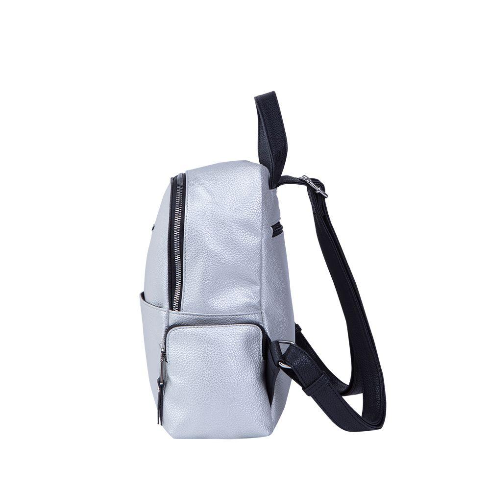 Mochila Amsterdam Plateada Secret-4