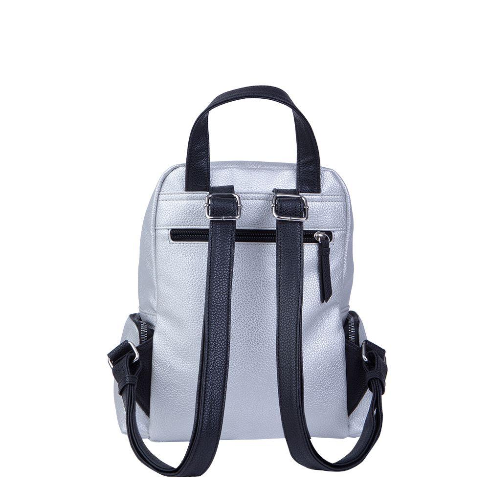 Mochila Amsterdam Plateada Secret-2