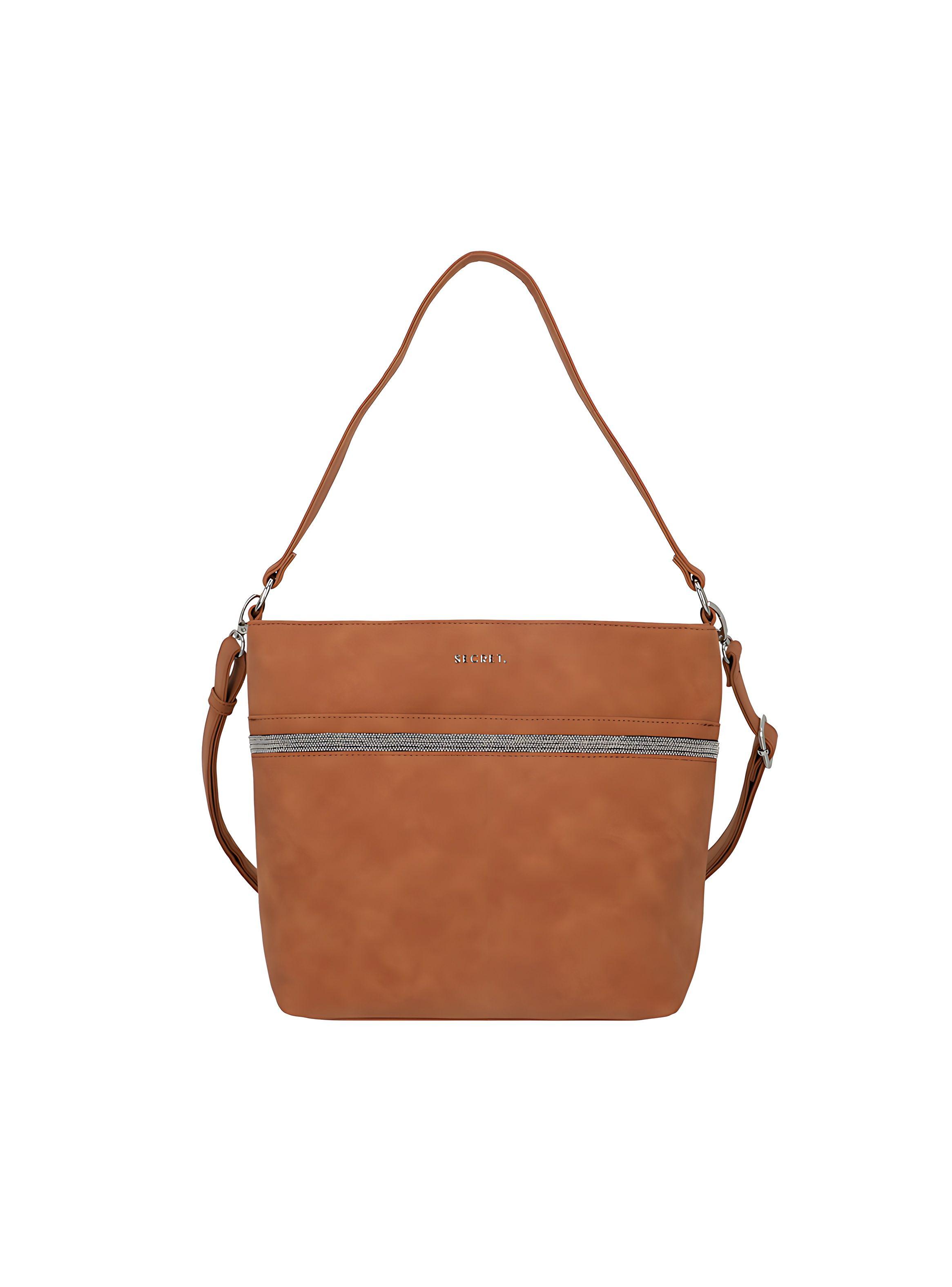 Cartera de hombro Secret Palermo FW24 Café L-0