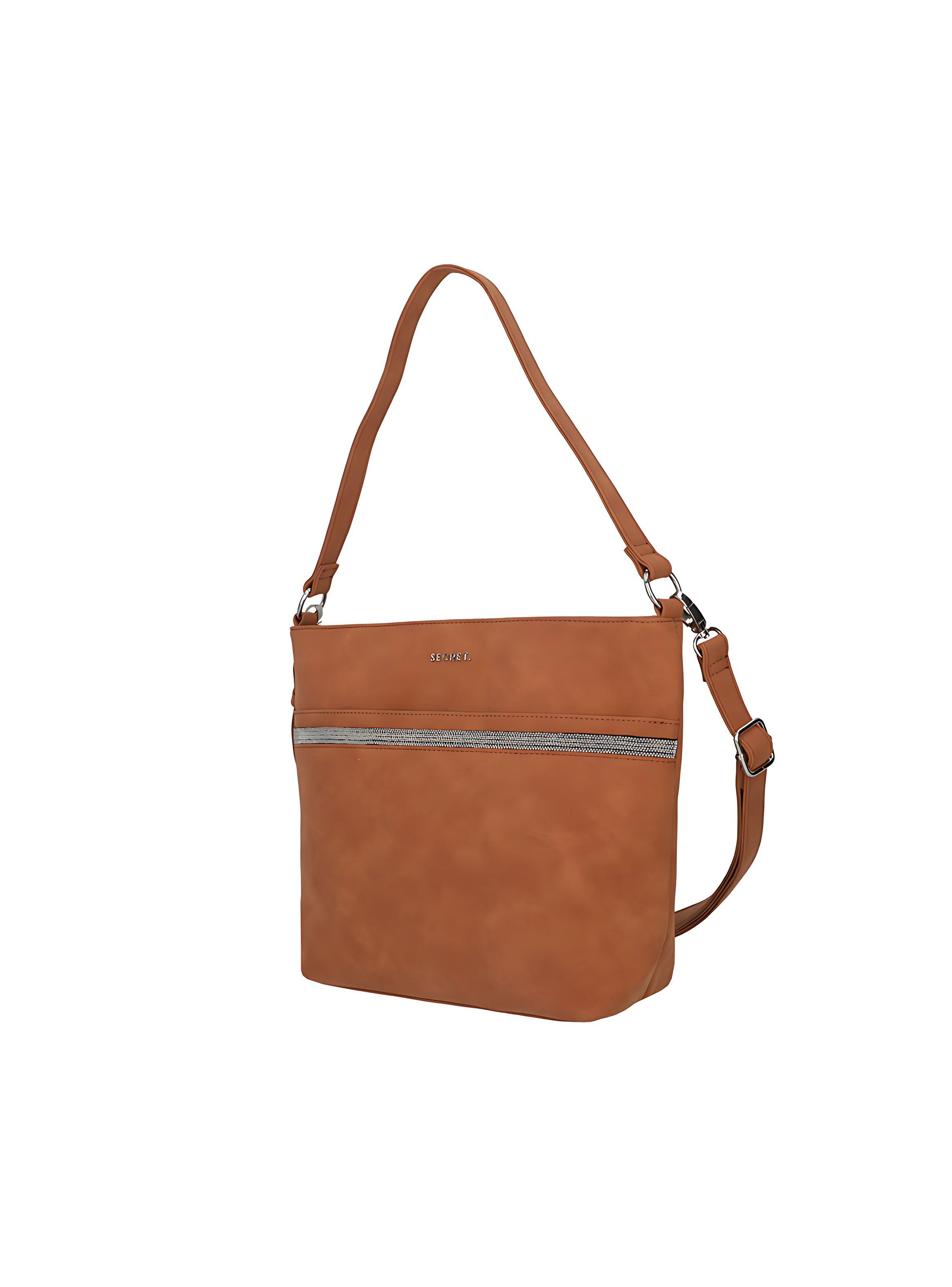 Cartera de hombro Secret Palermo FW24 Café L-1