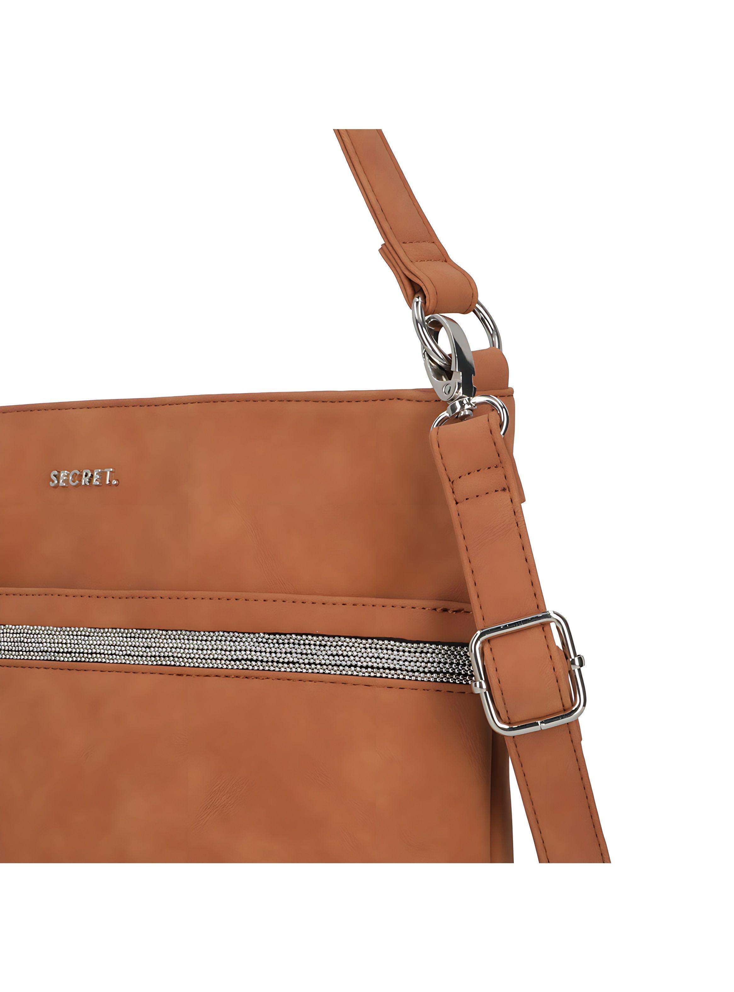 Cartera de hombro Secret Palermo FW24 Café L-4