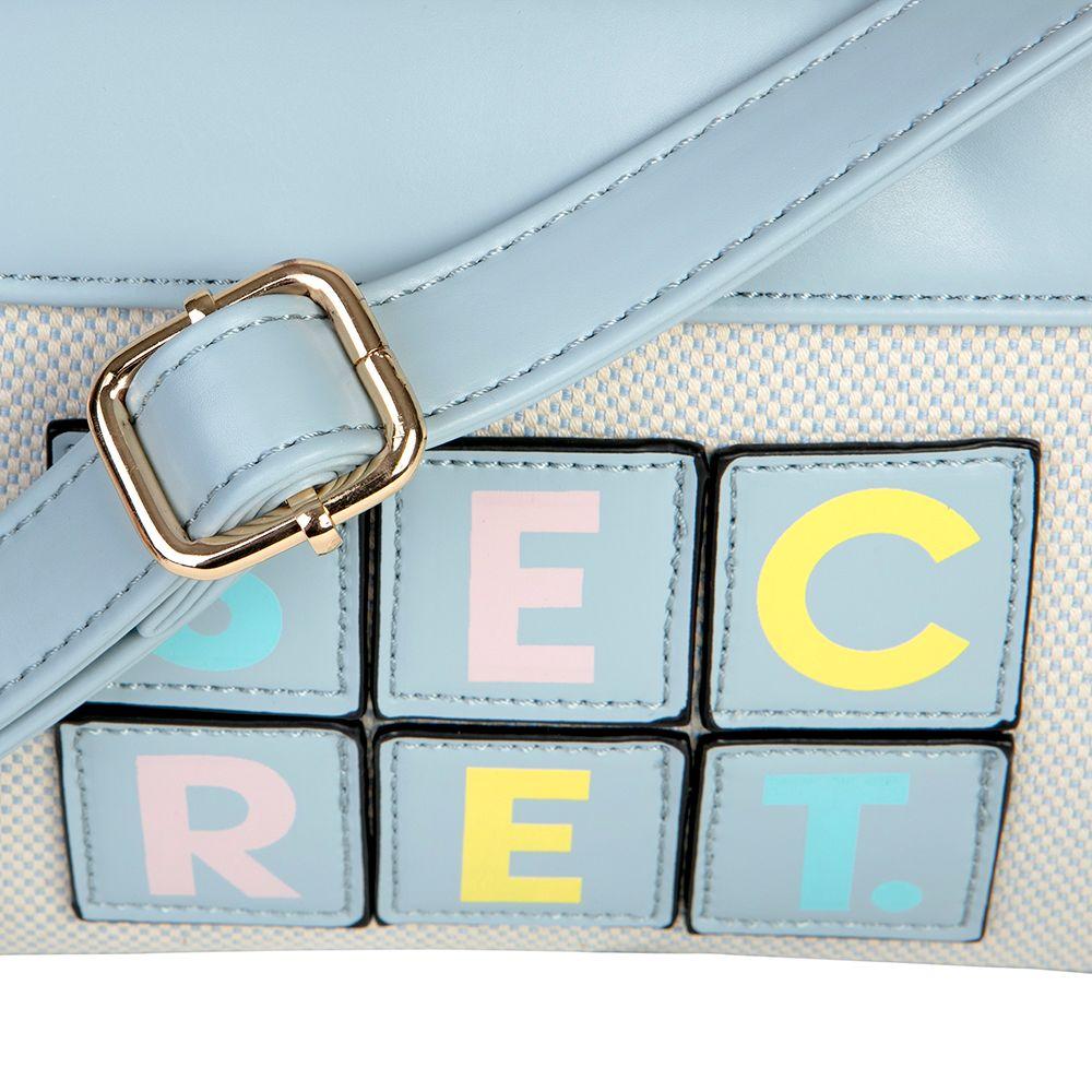 Bandolera Secret Cambria Celeste S-4
