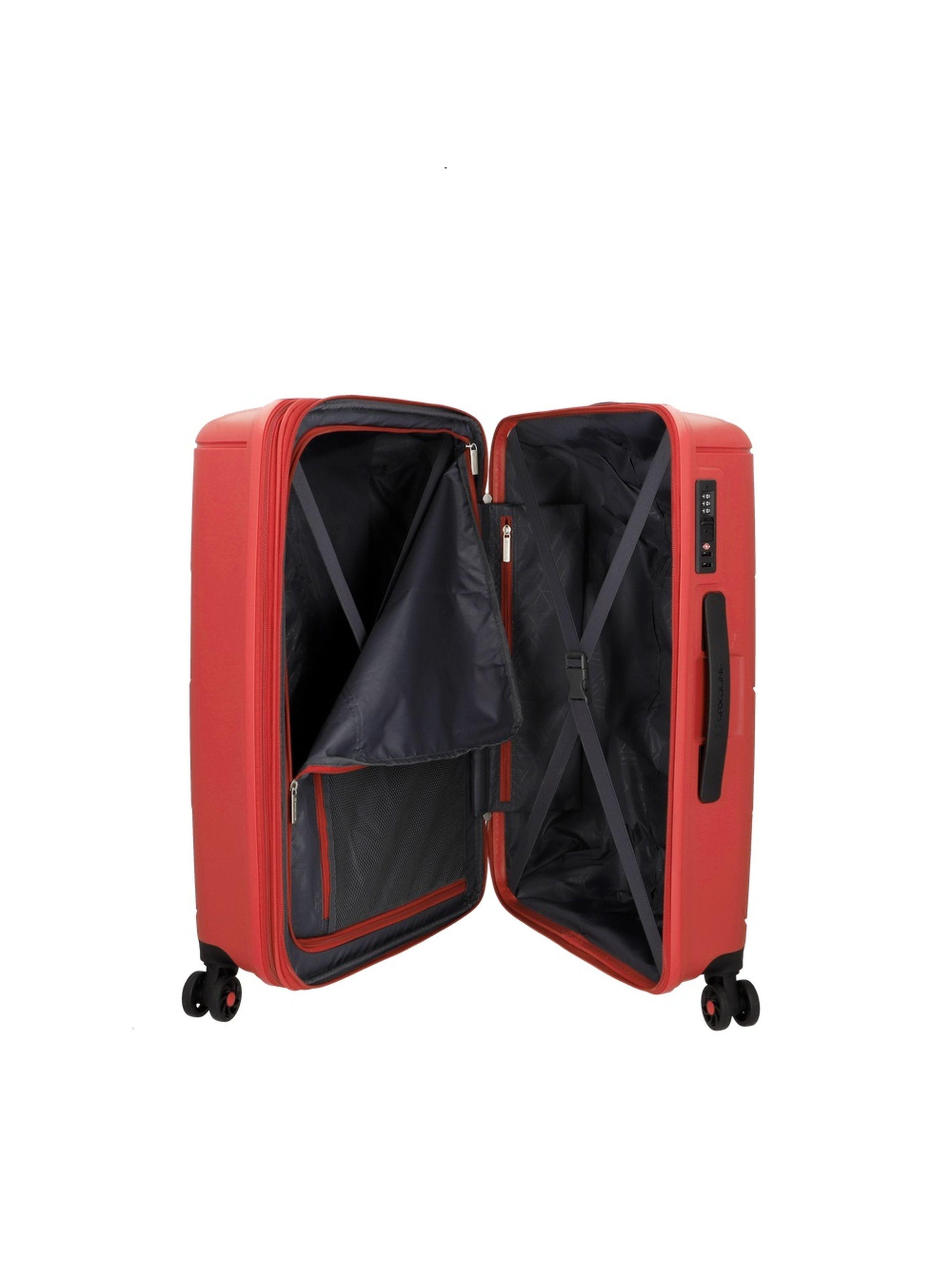 Maleta Mediana Saxoline Fortress 2.0 Rojo-3