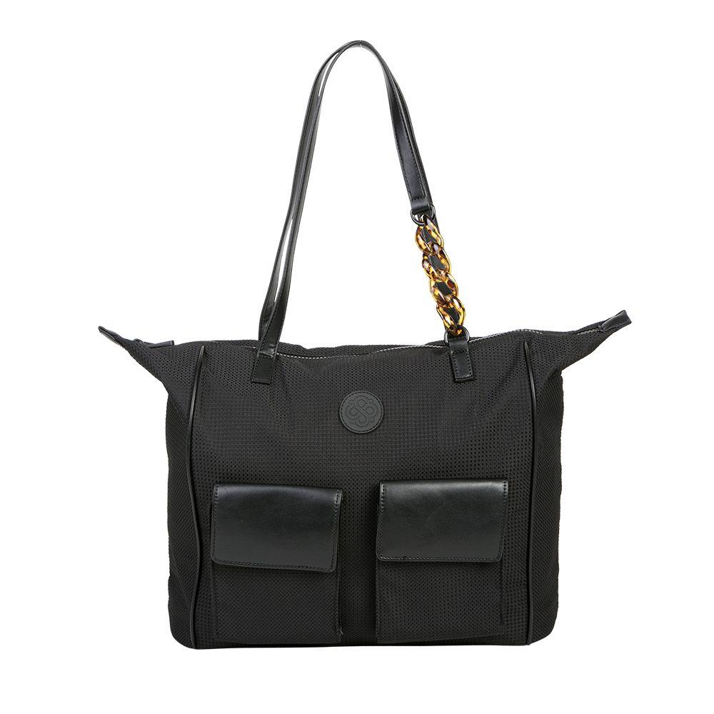 Cartera Tote Bag Secret Samoa Negro L-0