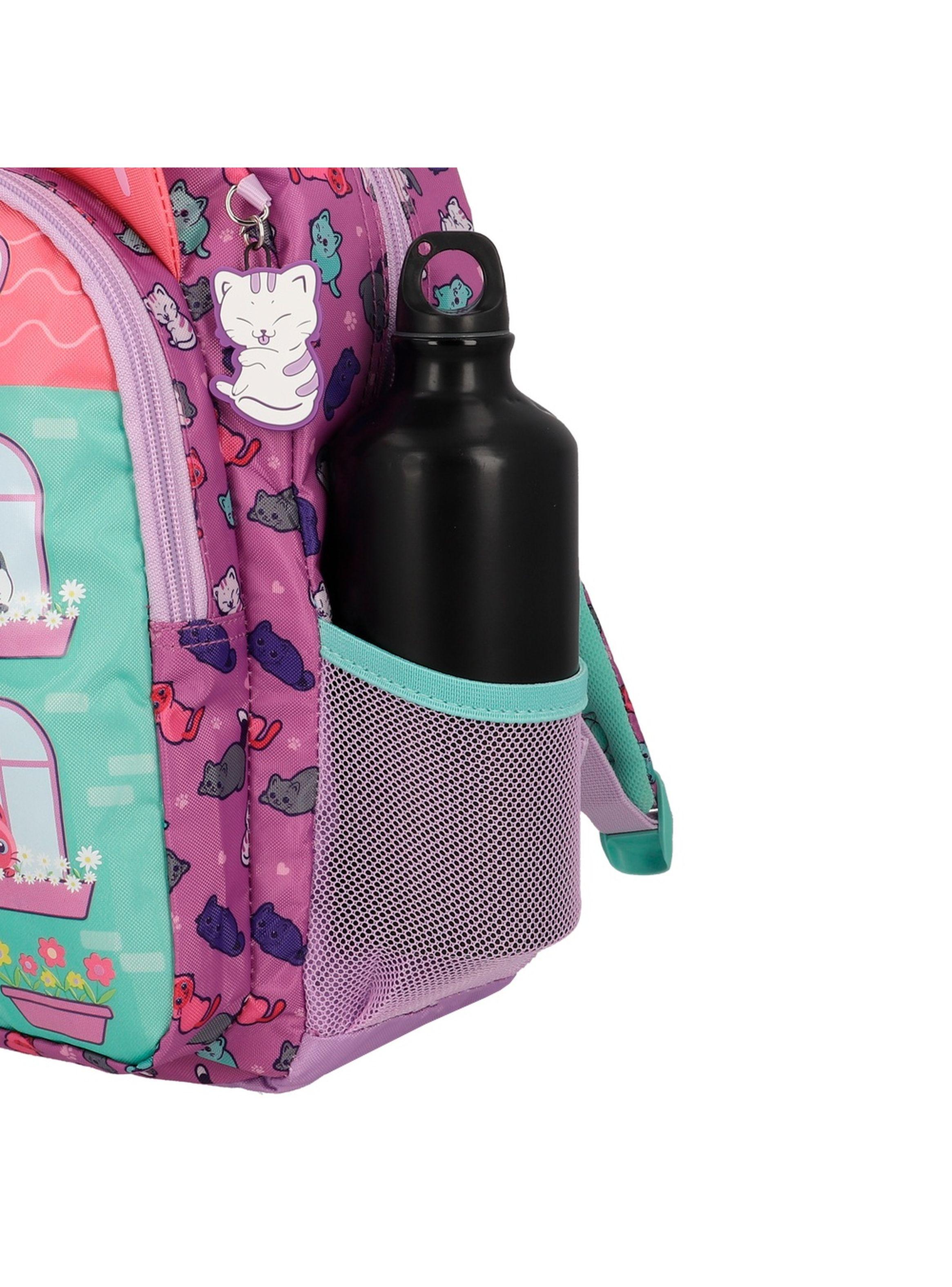 Mochila Xtrem Kinder 6XT Gatos Morado-5