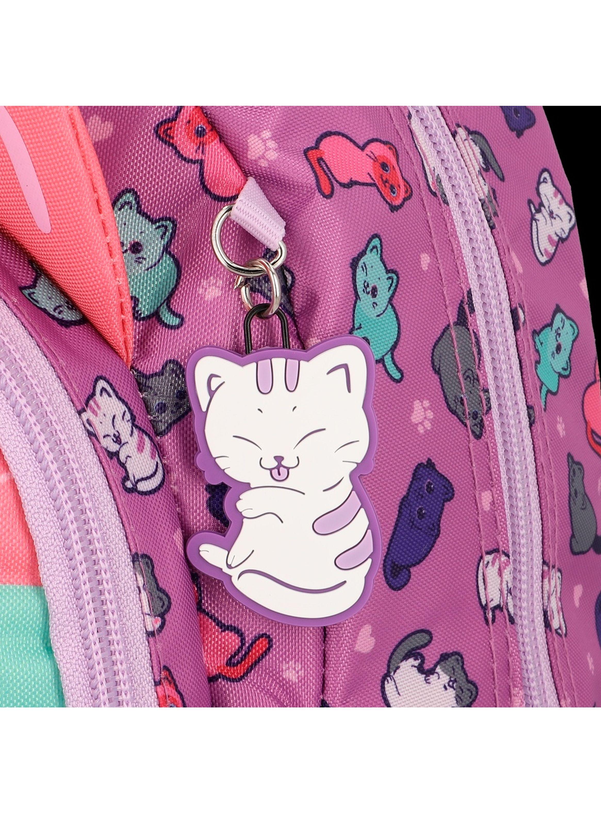 Mochila Xtrem Kinder 6XT Gatos Morado-6