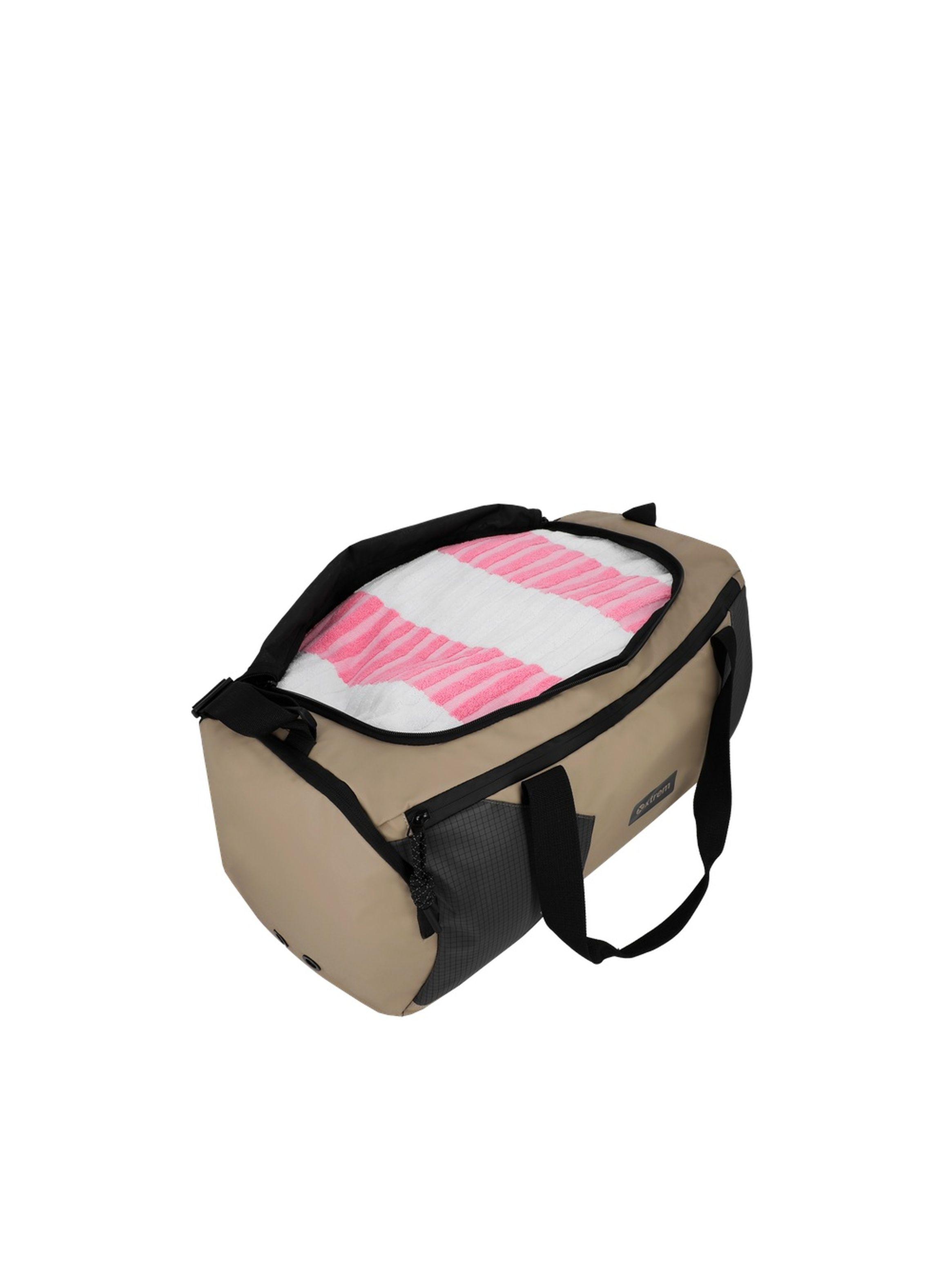 Bolso Deportivo de Hombre Xtrem Rider 3XT Mediano Beige-3