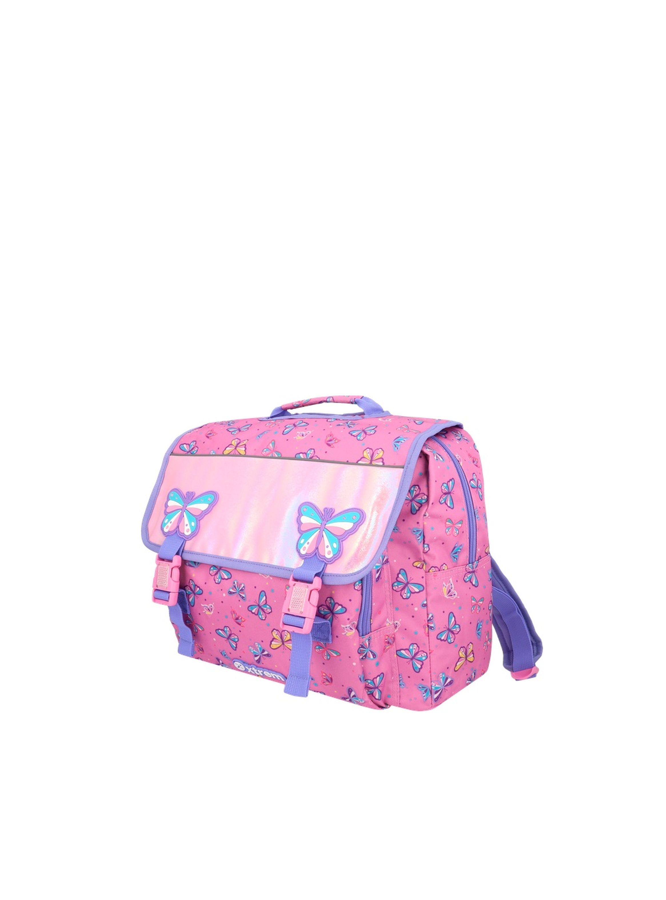 Mochila Xtrem Harvey 6XT Mariposas Rosado/Morado-1