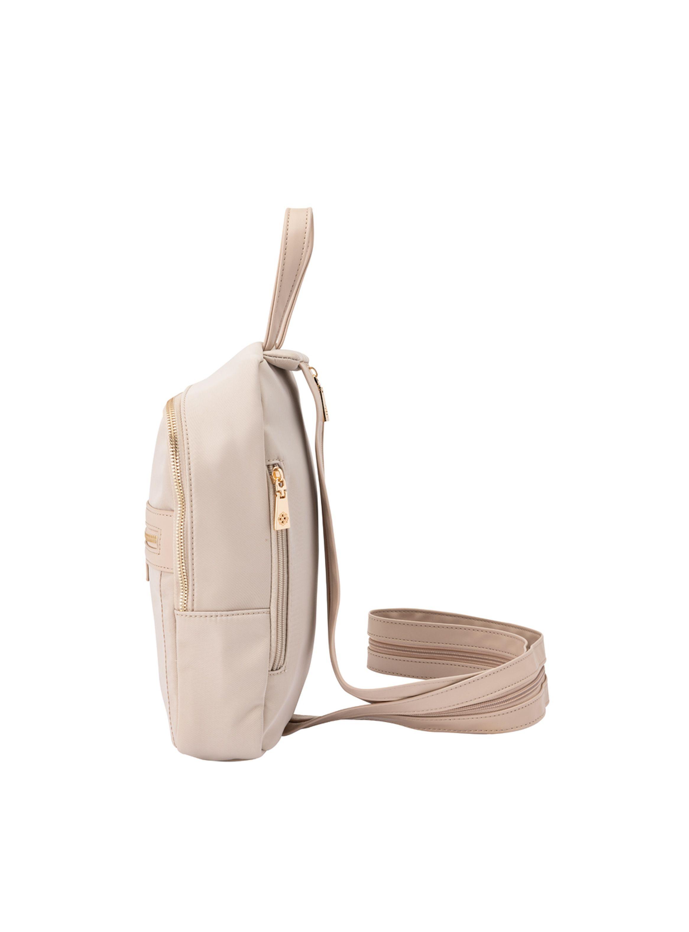 Mochila Secret Zurich FW24 Beige M-4