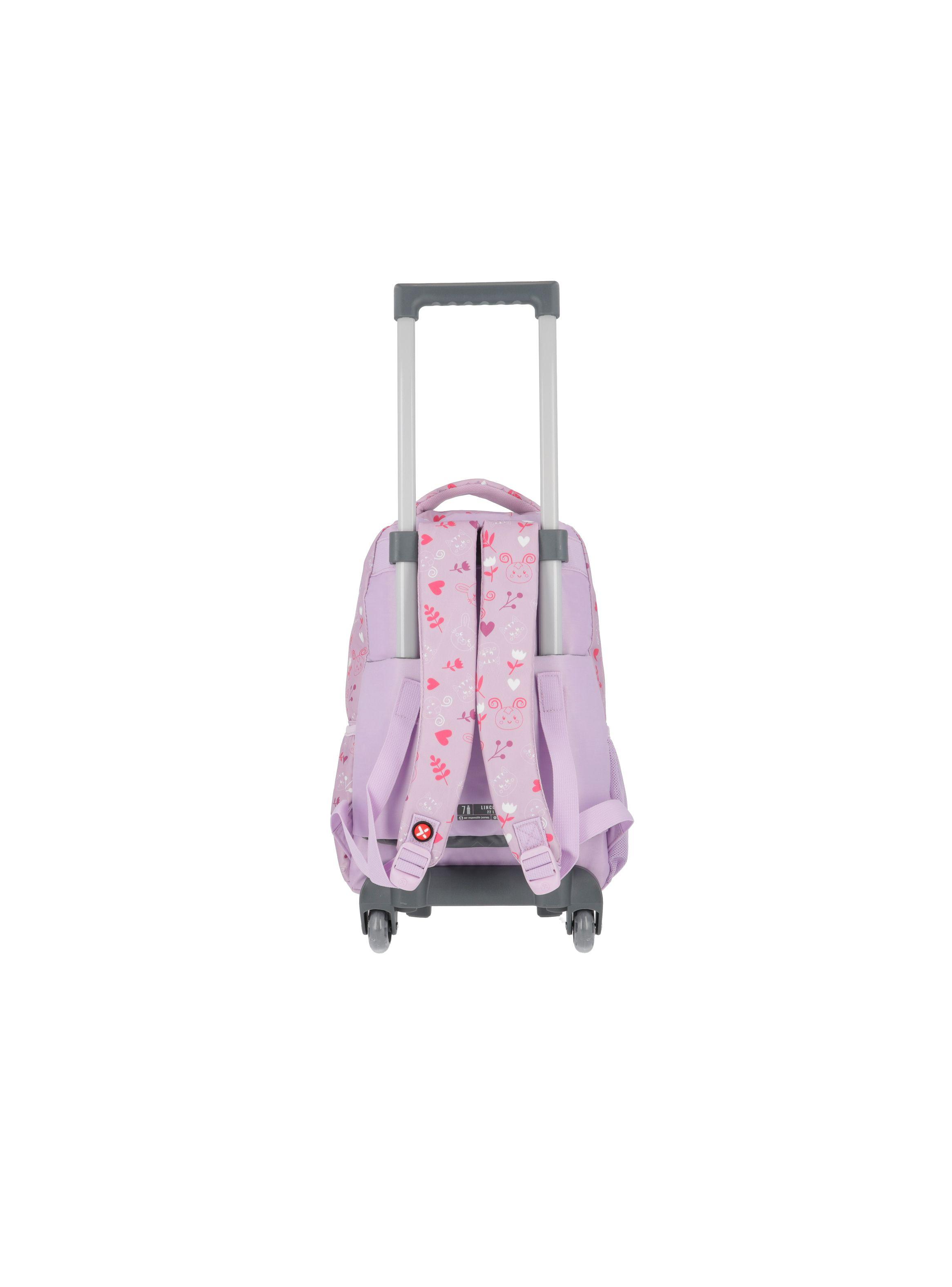 Mochila con ruedas Niña Xtrem Lincoln 4XT Morado-2