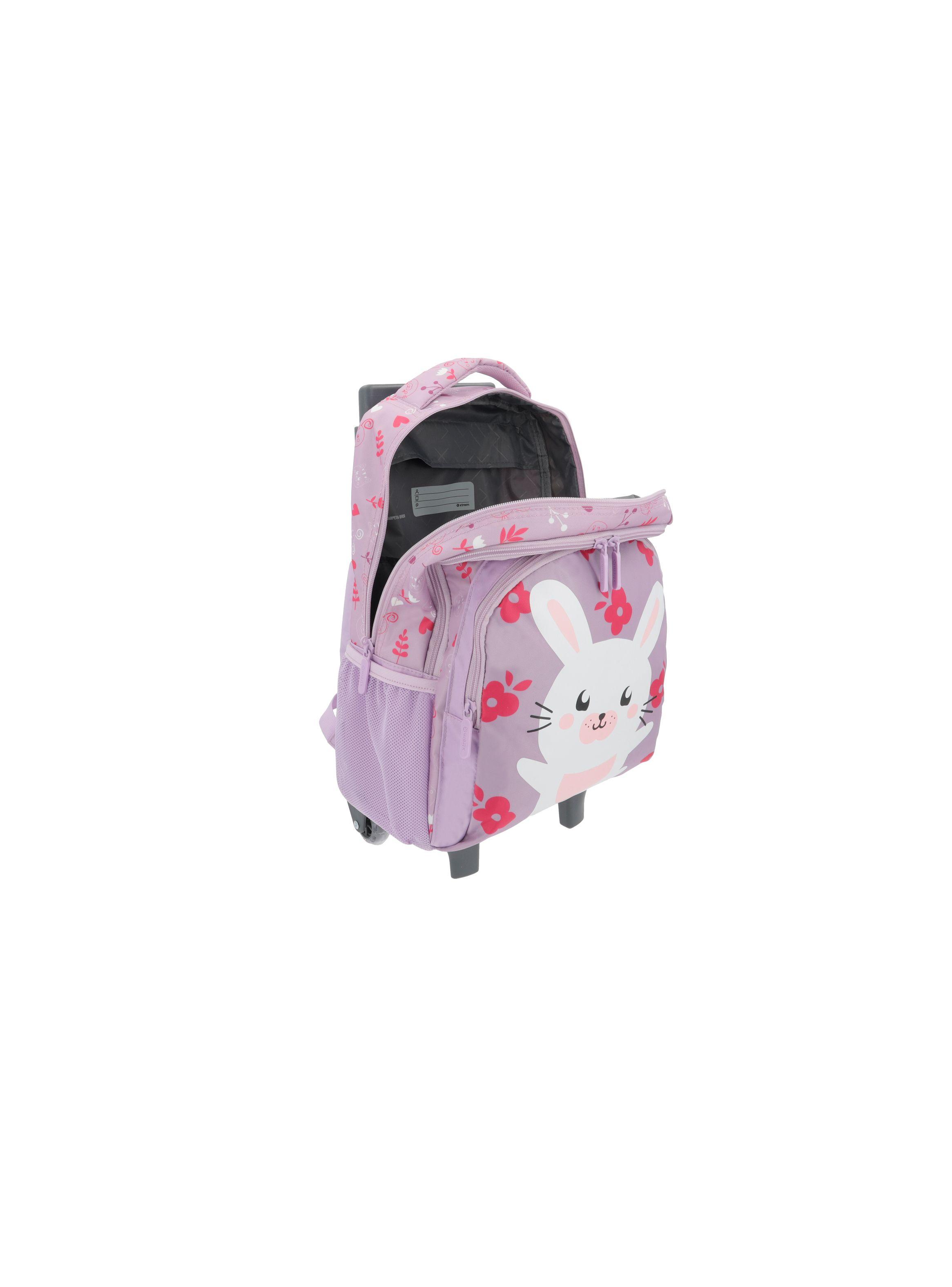 Mochila con ruedas Niña Xtrem Lincoln 4XT Morado-3