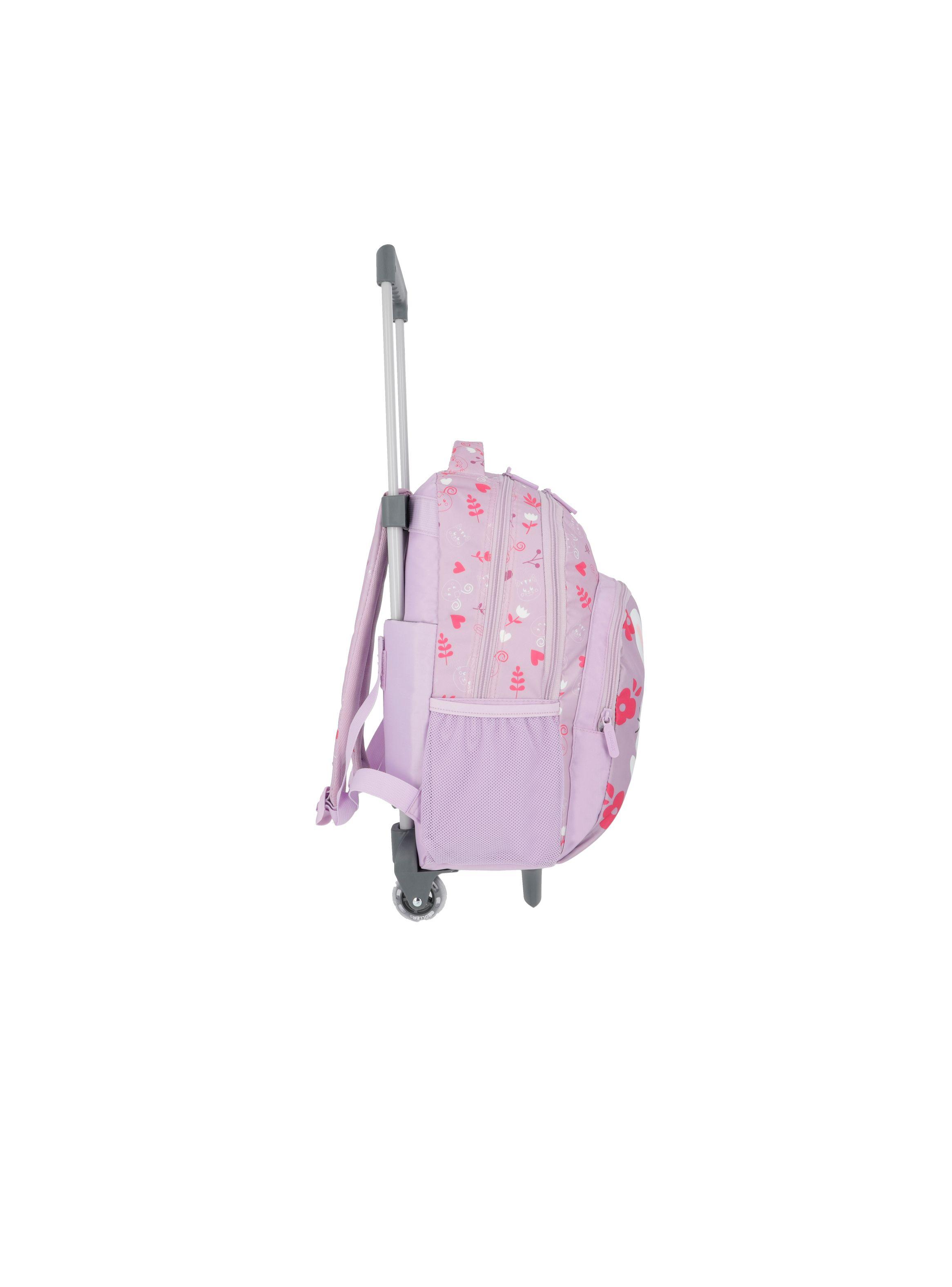 Mochila con ruedas Niña Xtrem Lincoln 4XT Morado-4