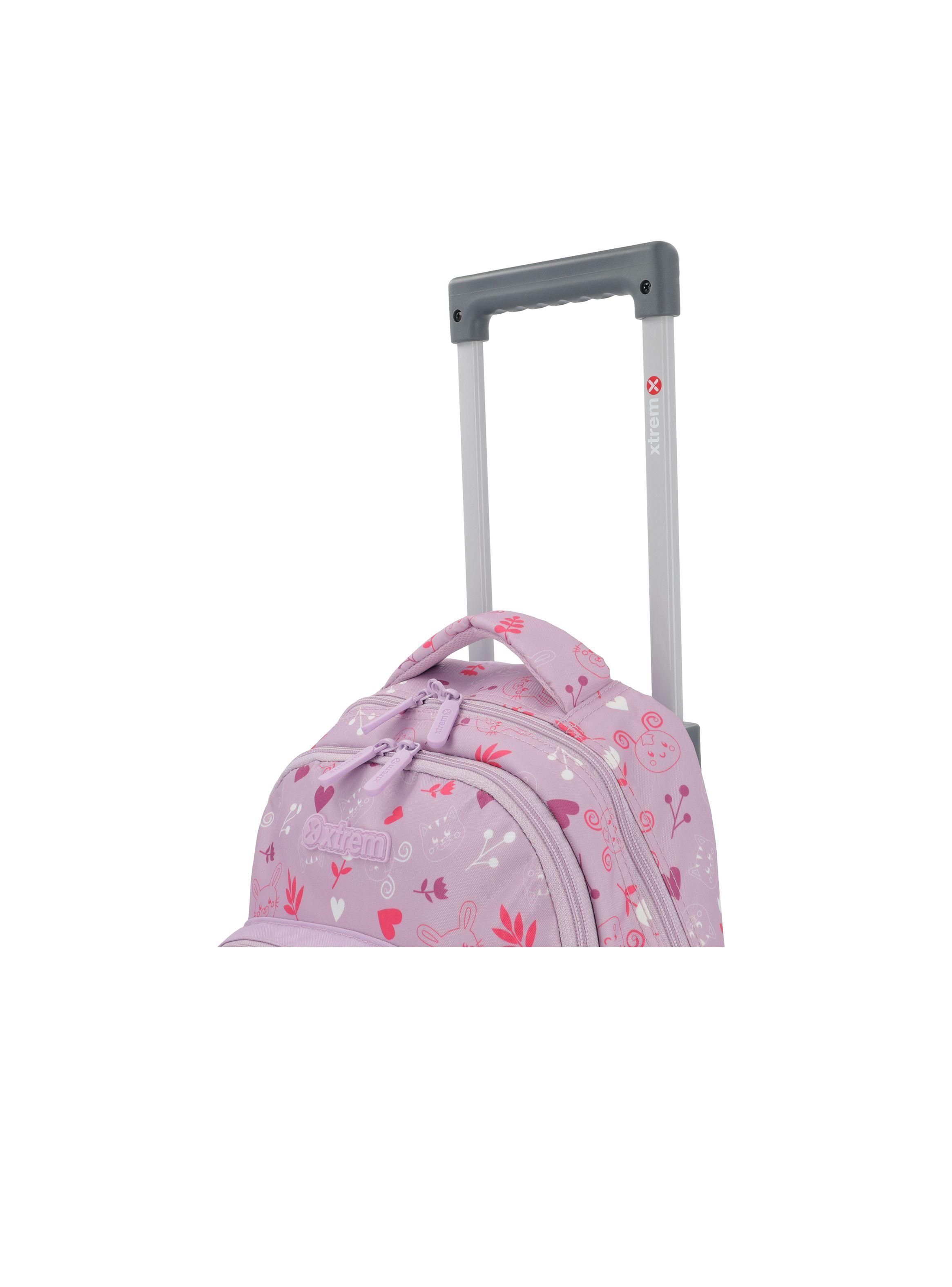 Mochila con ruedas Niña Xtrem Lincoln 4XT Morado-6