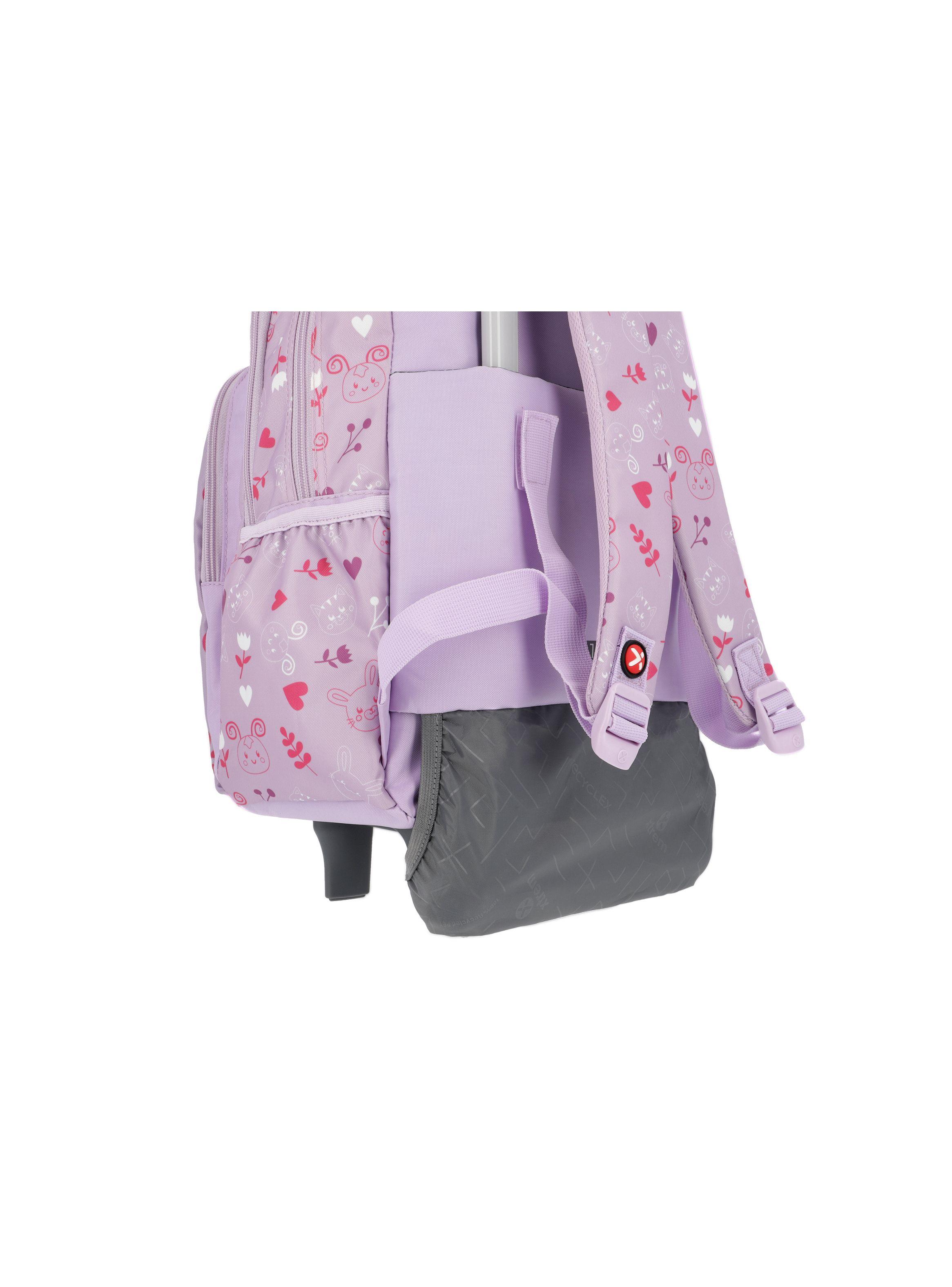 Mochila con ruedas Niña Xtrem Lincoln 4XT Morado-8