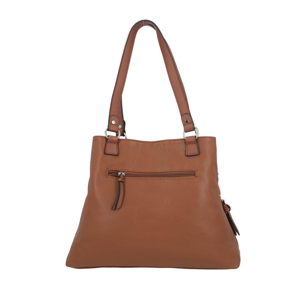 Cartera de hombro Melrose café L-6