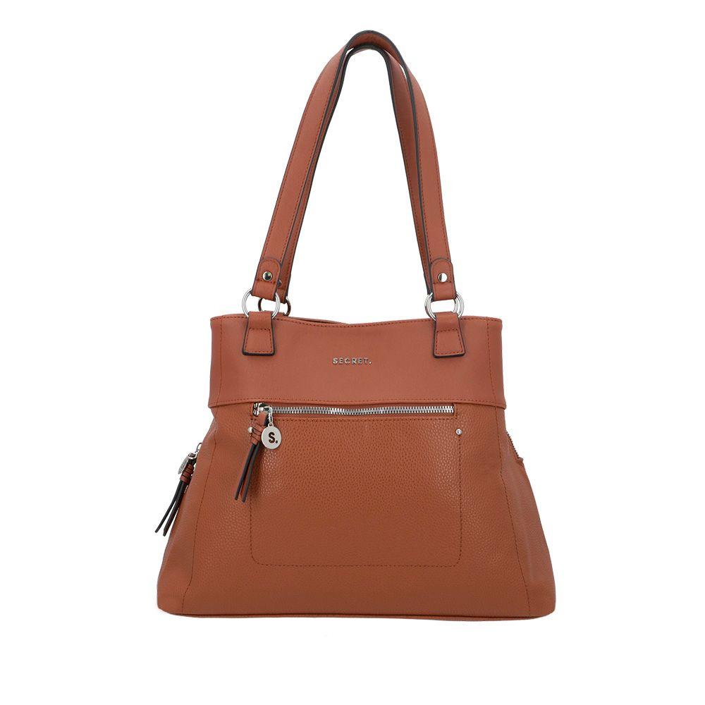 Cartera de hombro Melrose café L-0