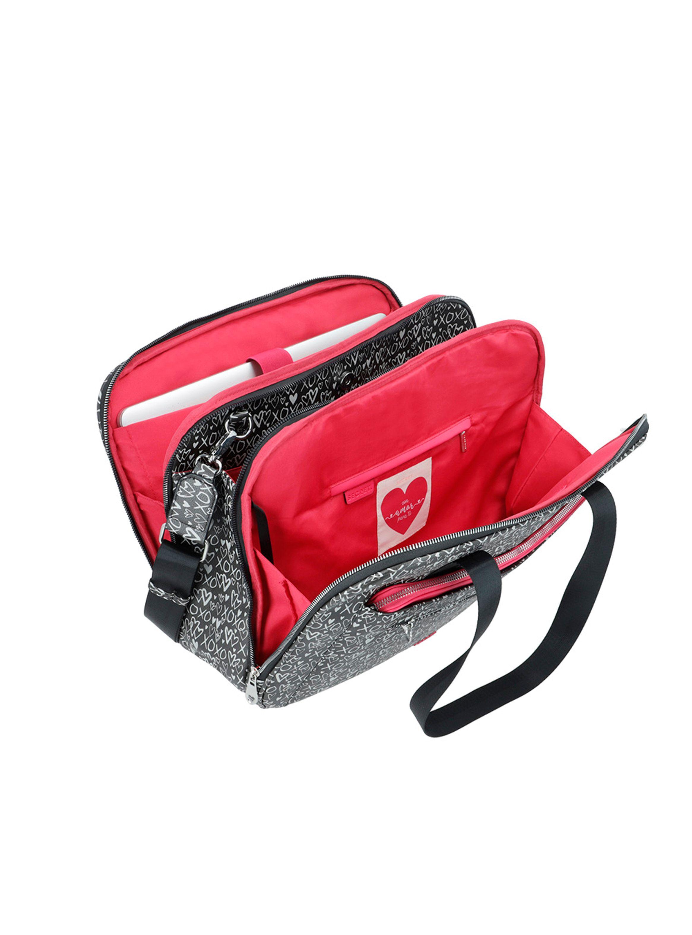 Cartera Notebook Secret Love FW24 Negro/Blanco 15"-3