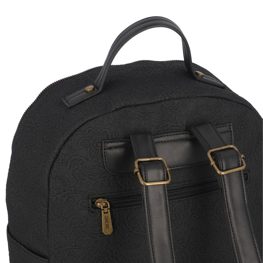 Mochila Mumbai Casual Negro Secret L-13