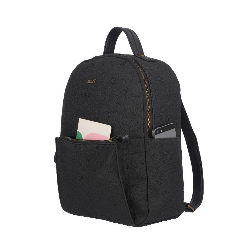 Mochila Mumbai Casual Negro Secret L-17