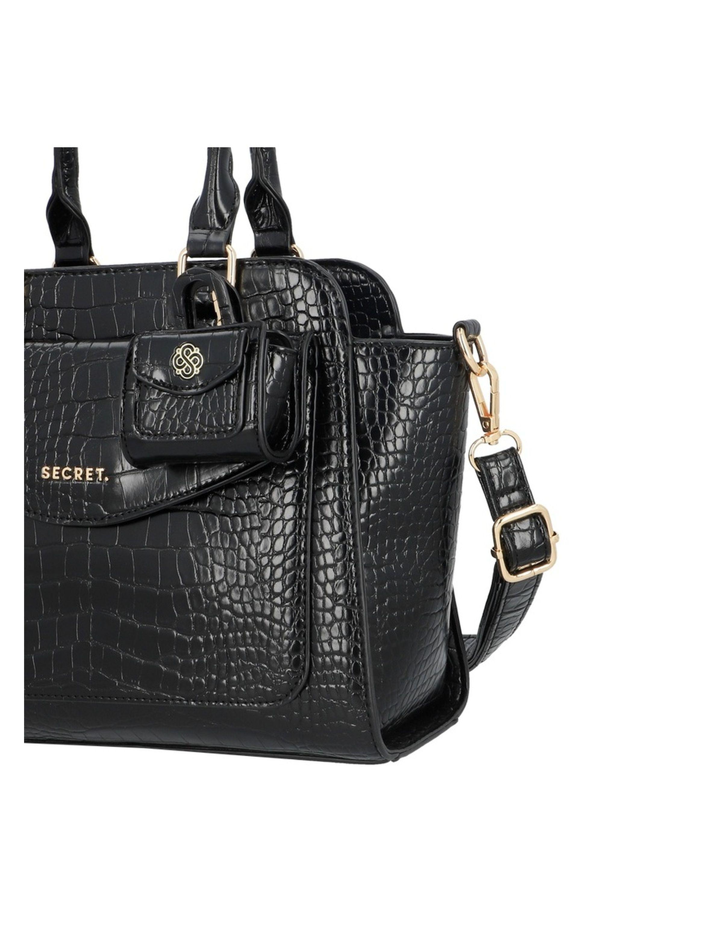Cartera Tote Secret Bucarest FW25 M Negro-4